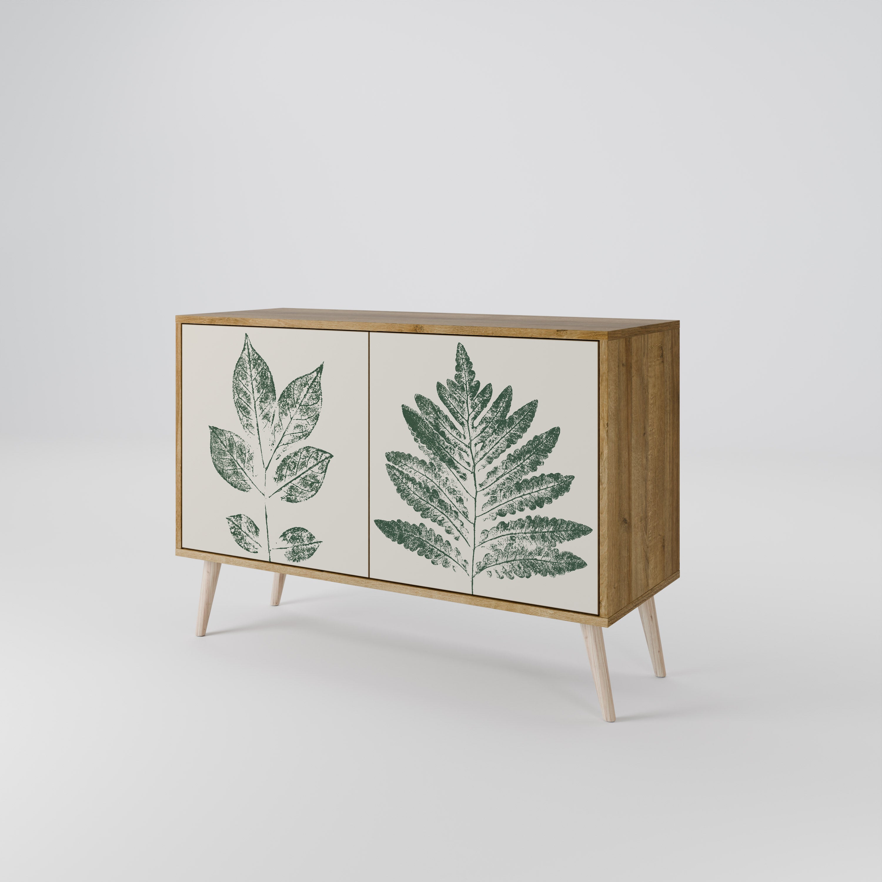GREEN LEAFY STAMPS Komoda 2-drzwiowa