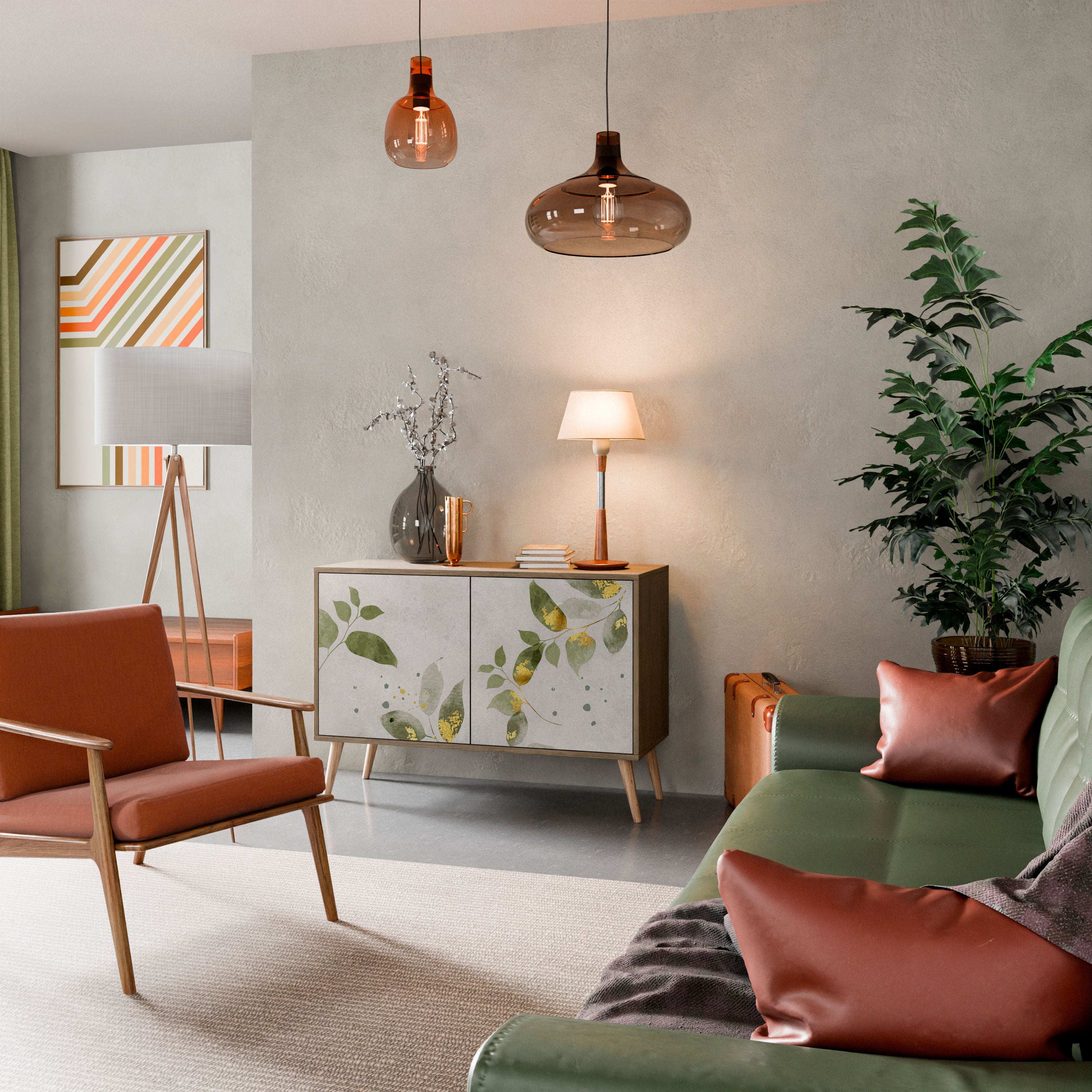 ELEGANT BOTANICS Komoda 2-drzwiowa