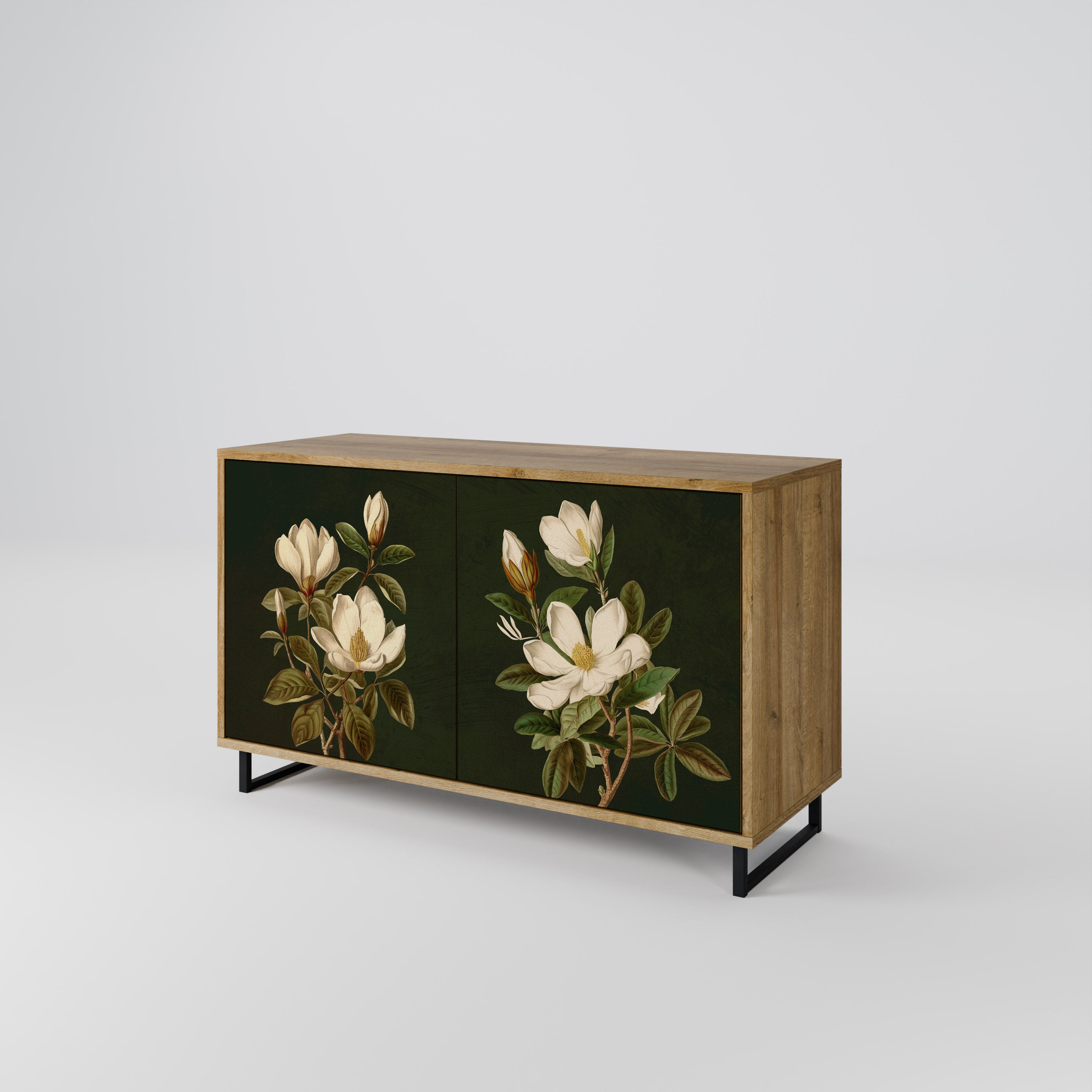 FLORAL NOIR Komoda 2-drzwiowa