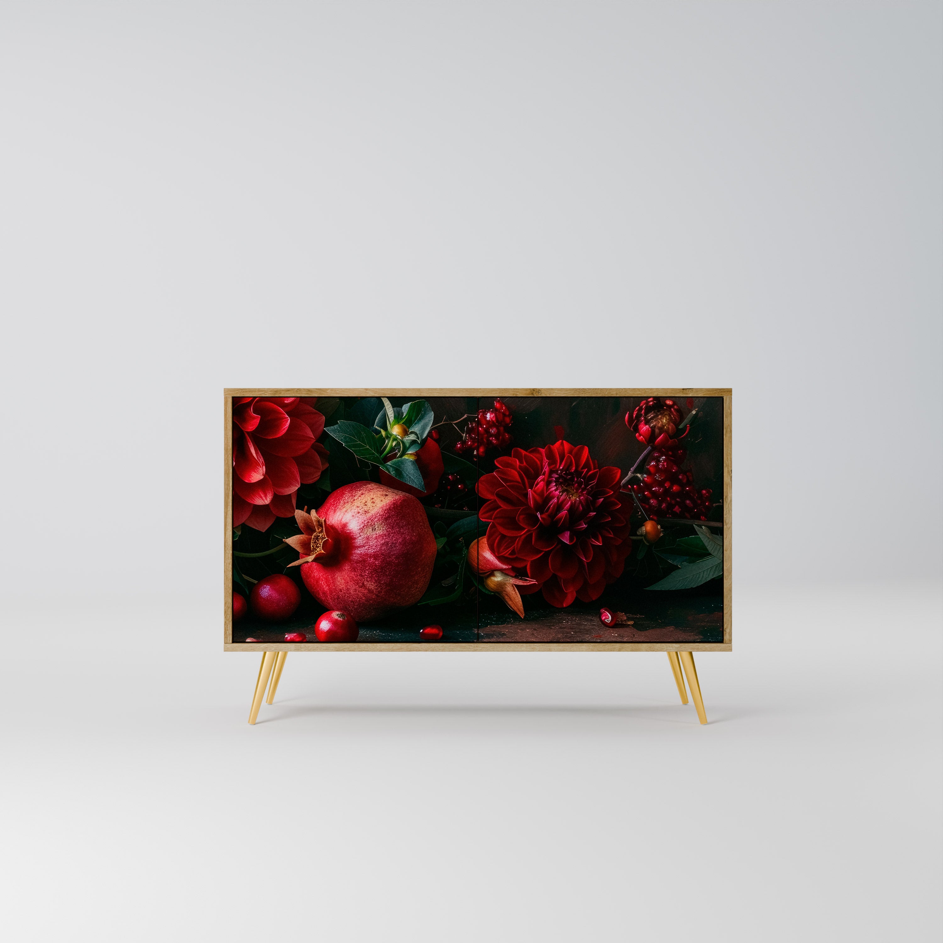 DAHLIAS AND POMEGRANATES Komoda 2-drzwiowa