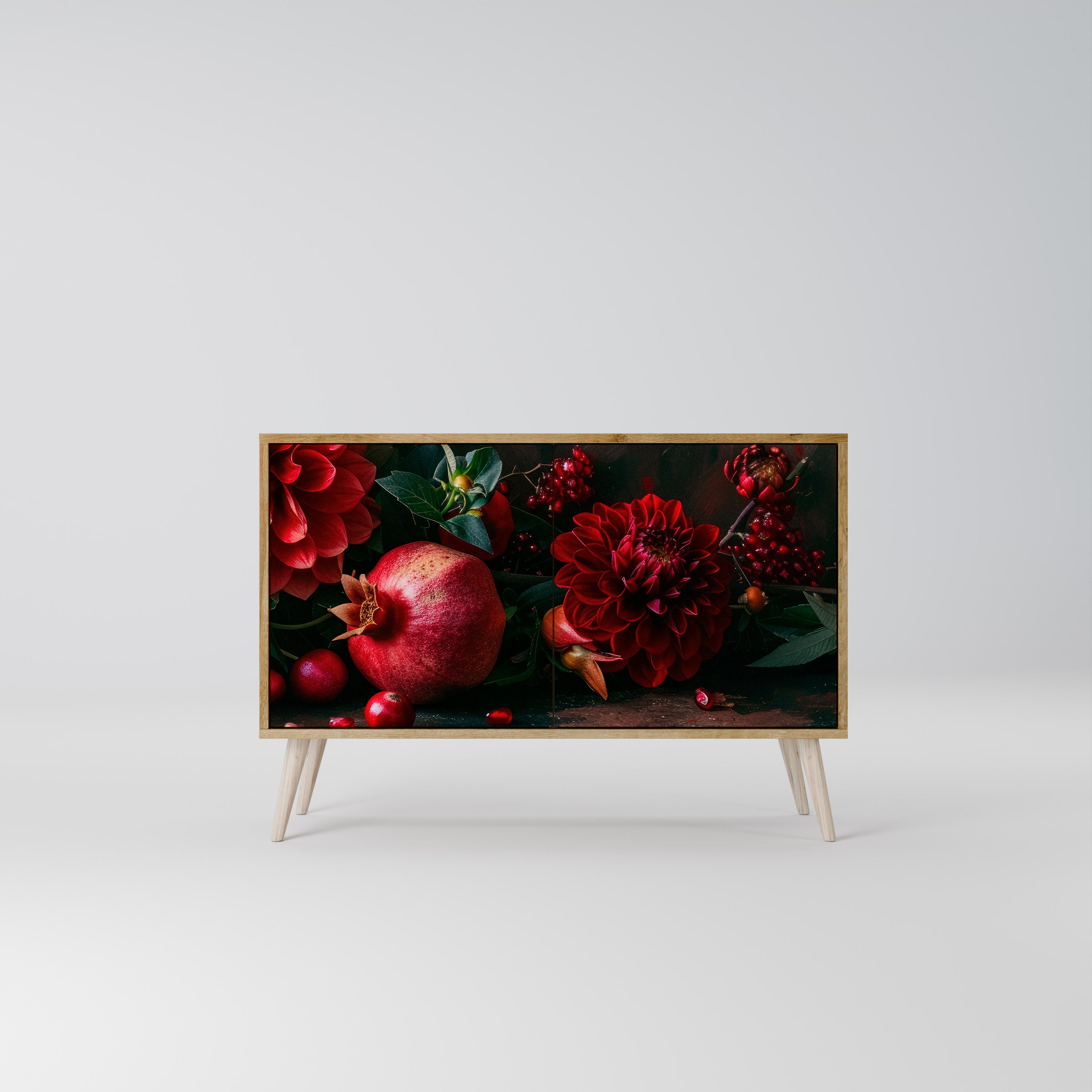 DAHLIAS AND POMEGRANATES Komoda 2-drzwiowa