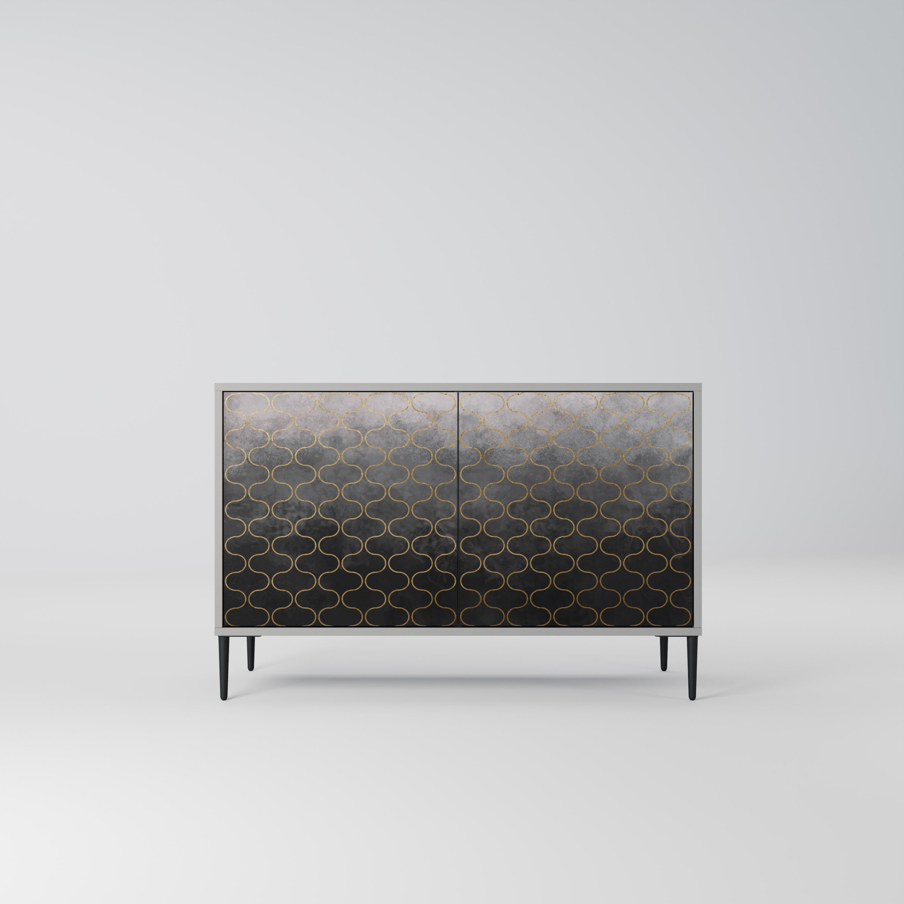 TESSELATED GRAYISH Komoda 2-drzwiowa korpus Szary