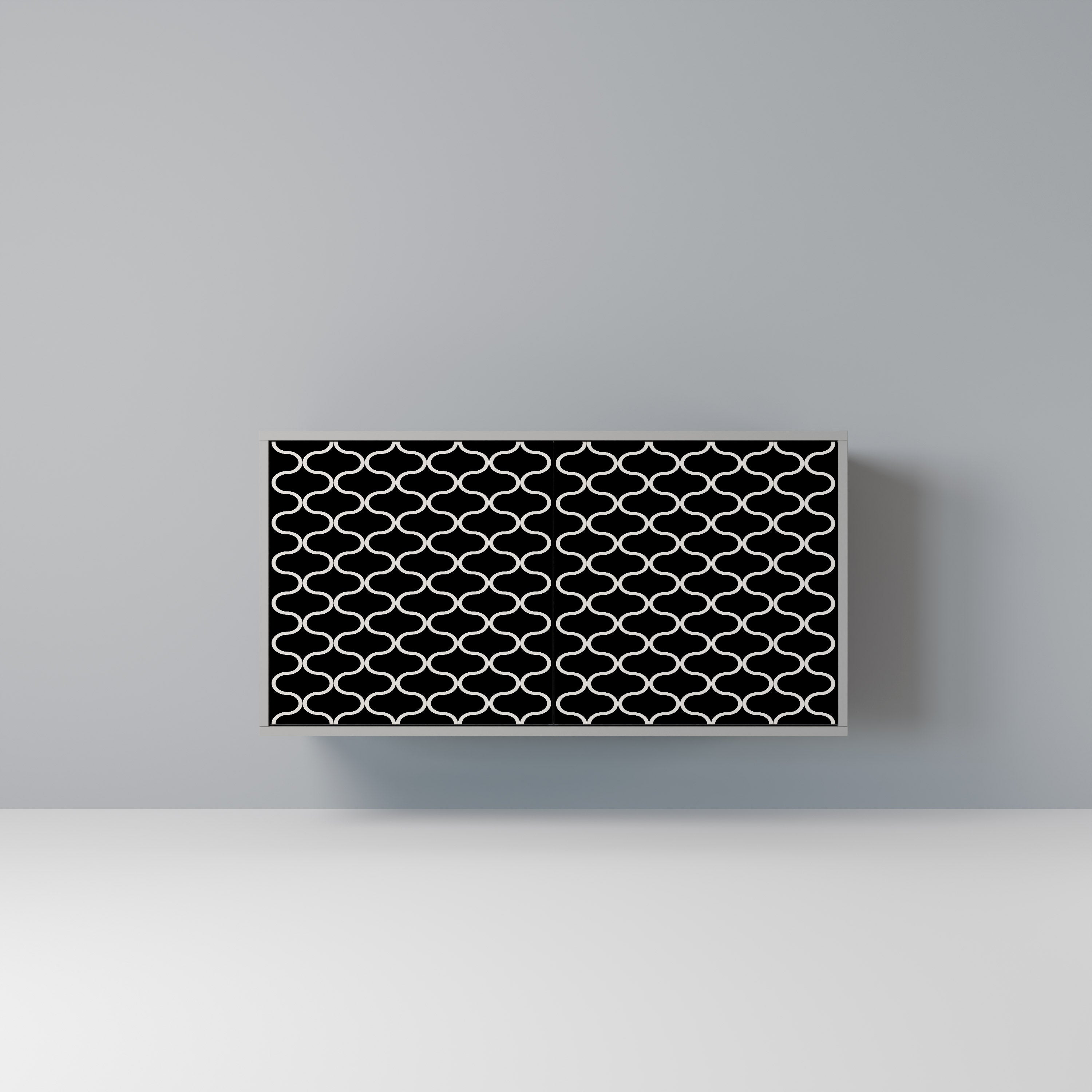 TESSELATED BLACKNESS Komoda 2-drzwiowa korpus Szary