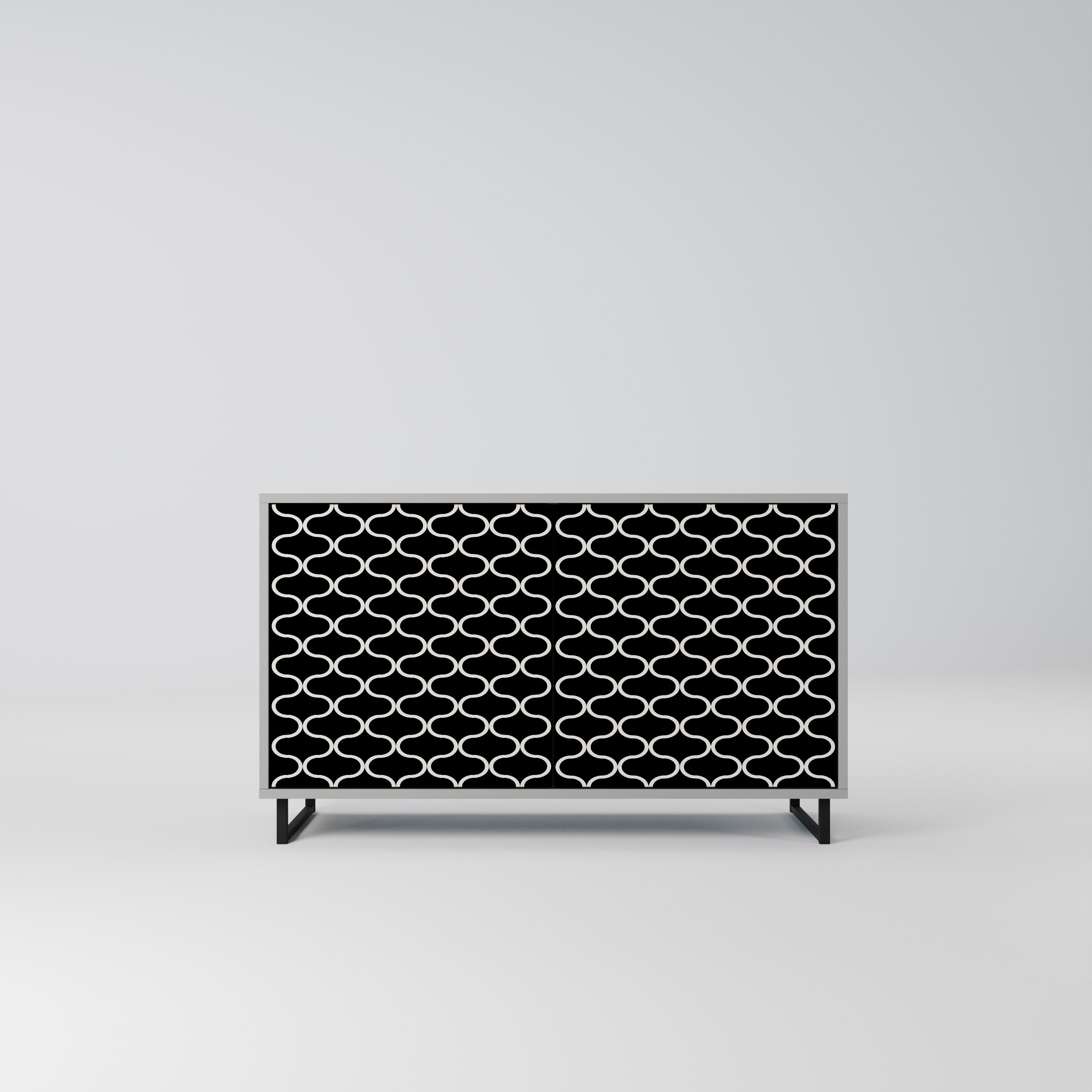 TESSELATED BLACKNESS Komoda 2-drzwiowa korpus Szary