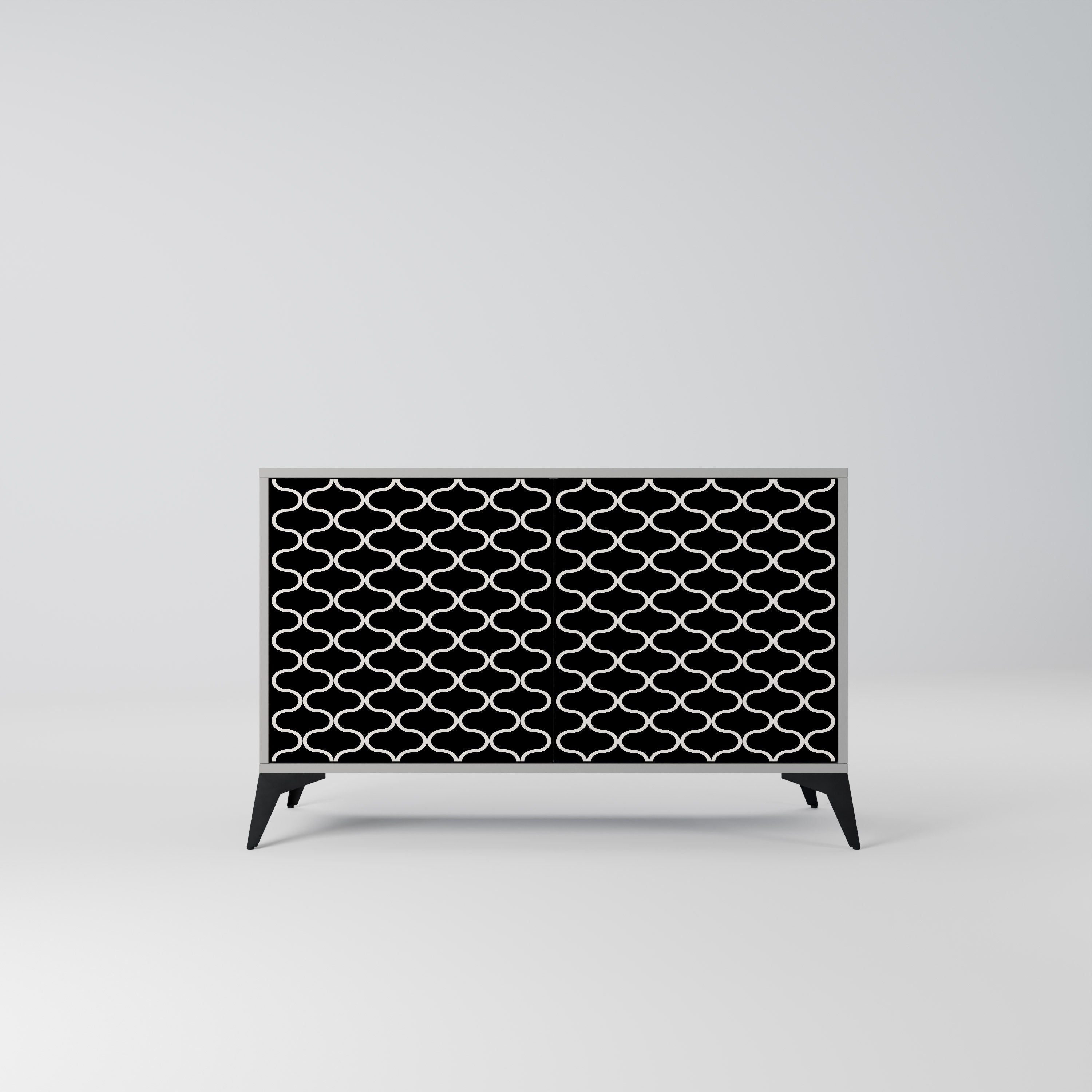 TESSELATED BLACKNESS Komoda 2-drzwiowa korpus Szary