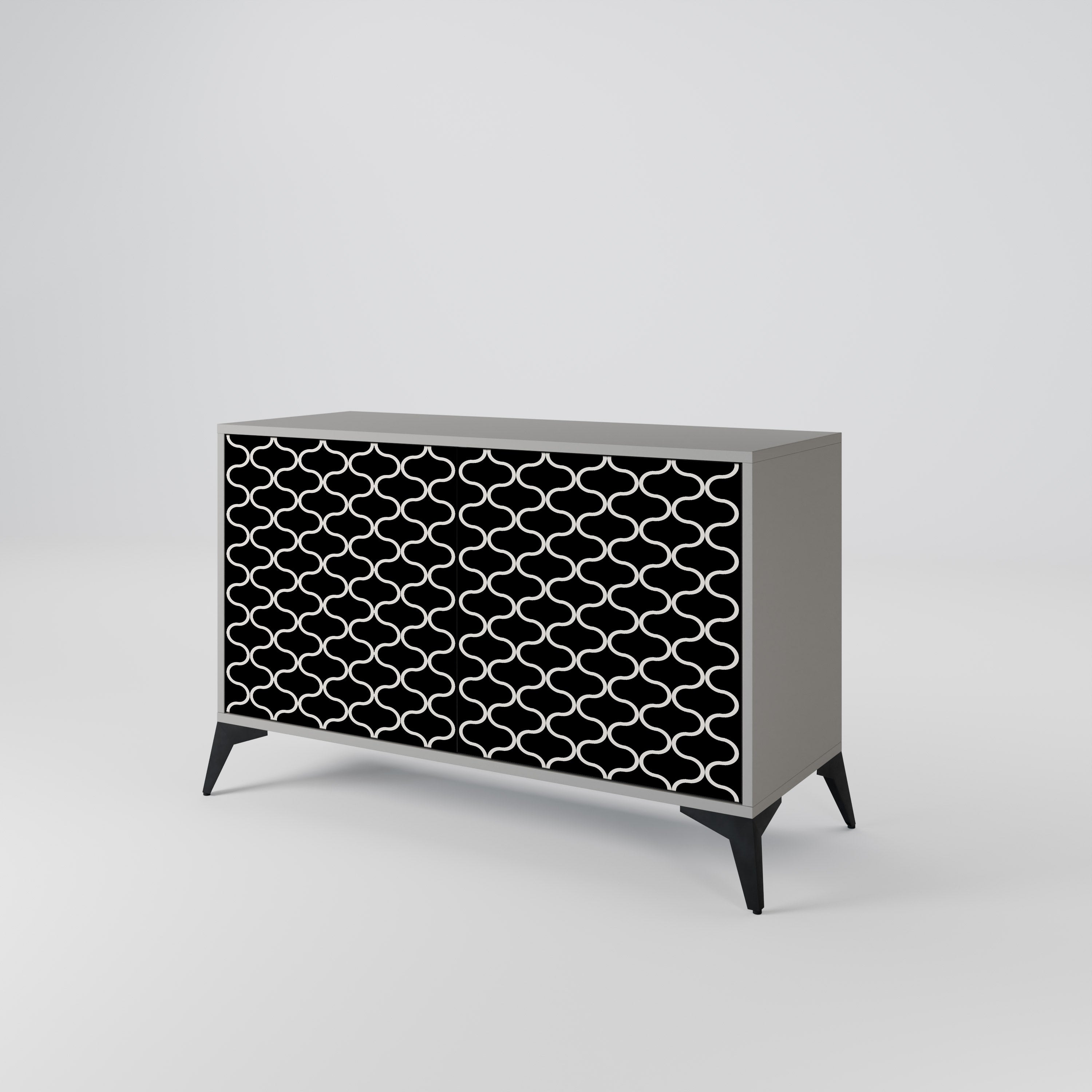 TESSELATED BLACKNESS Komoda 2-drzwiowa korpus Szary