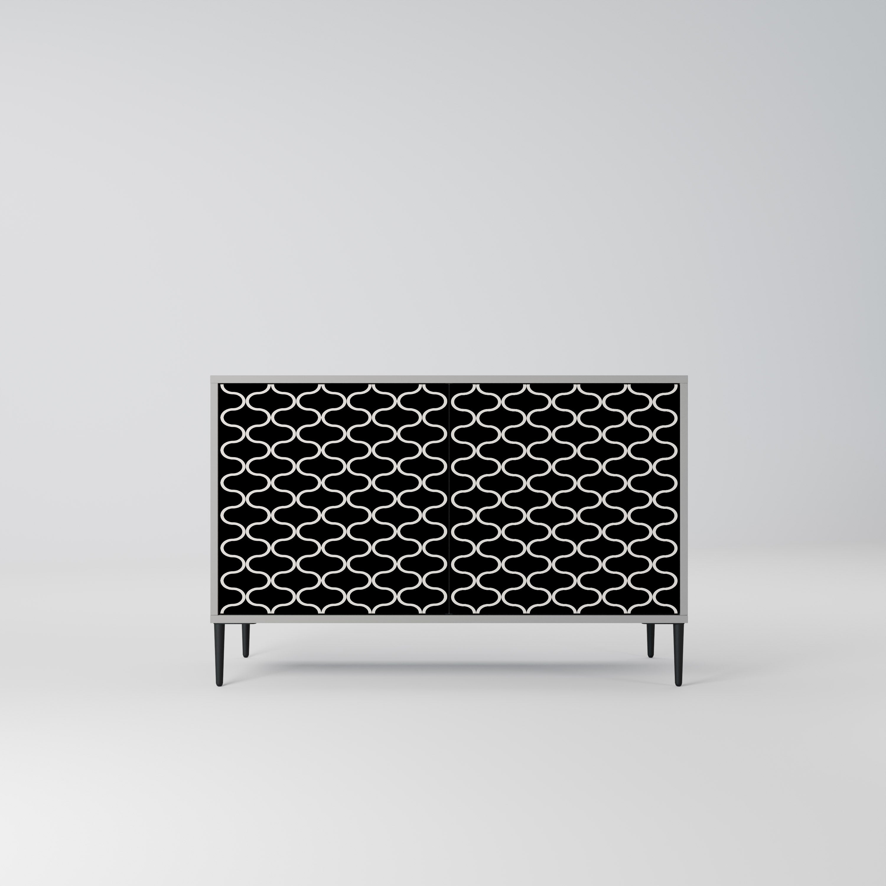 TESSELATED BLACKNESS Komoda 2-drzwiowa korpus Szary
