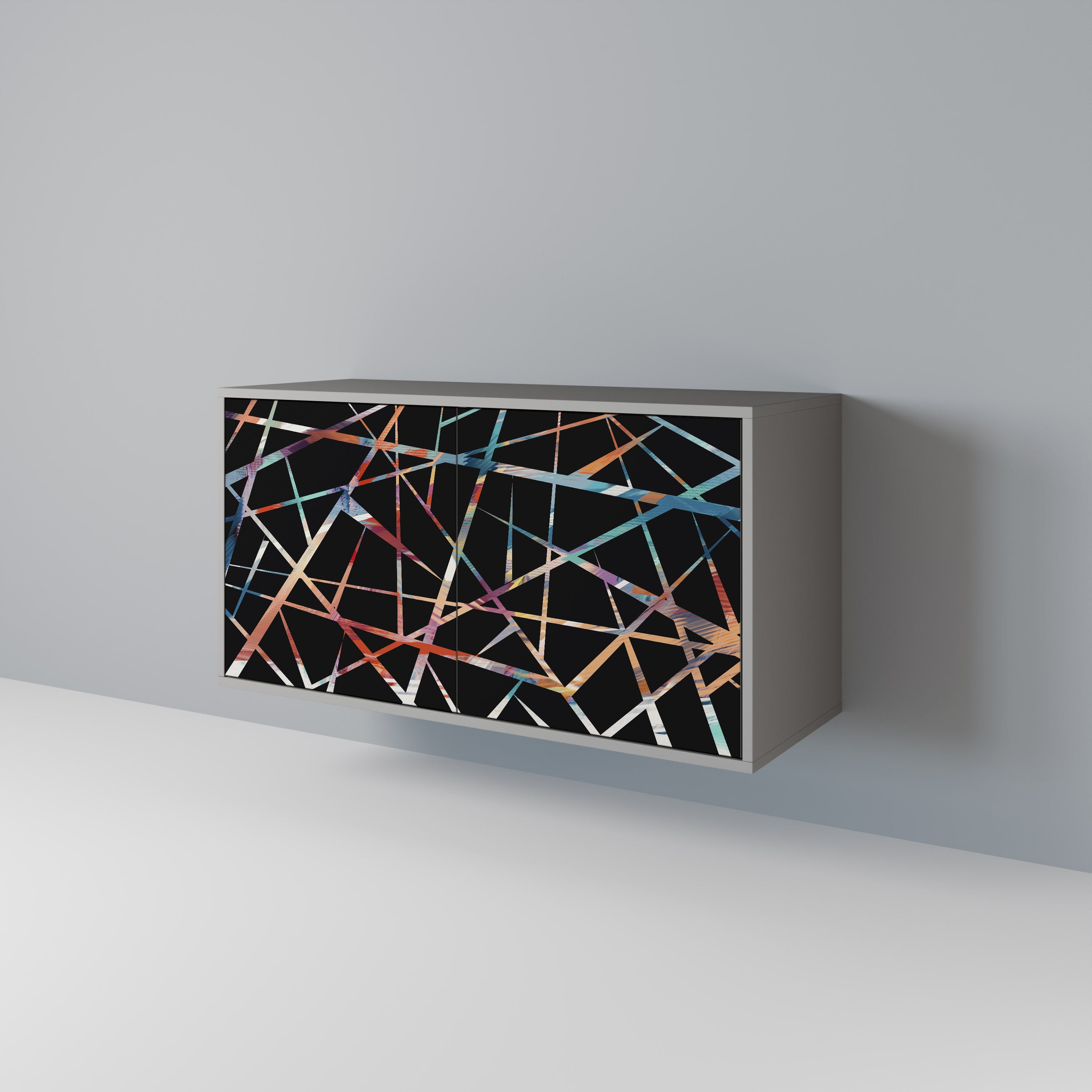 POLYGON VERVE Komoda 2-drzwiowa korpus Szary