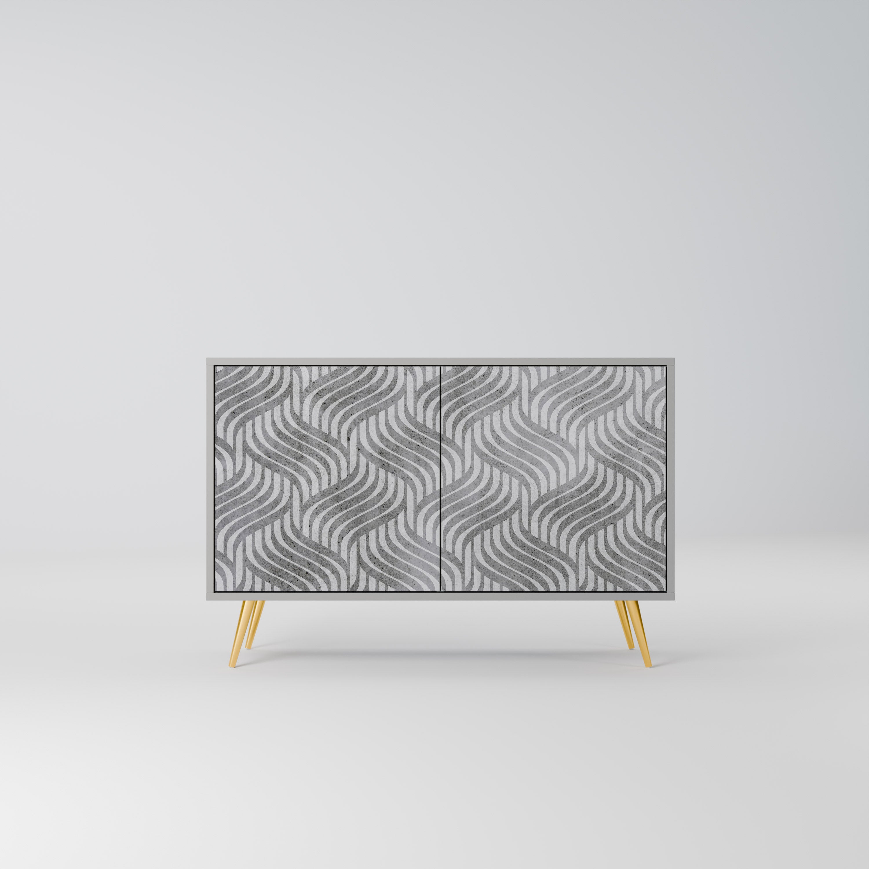 CONCRETE MOVEMENT Komoda 2-drzwiowa korpus Szary