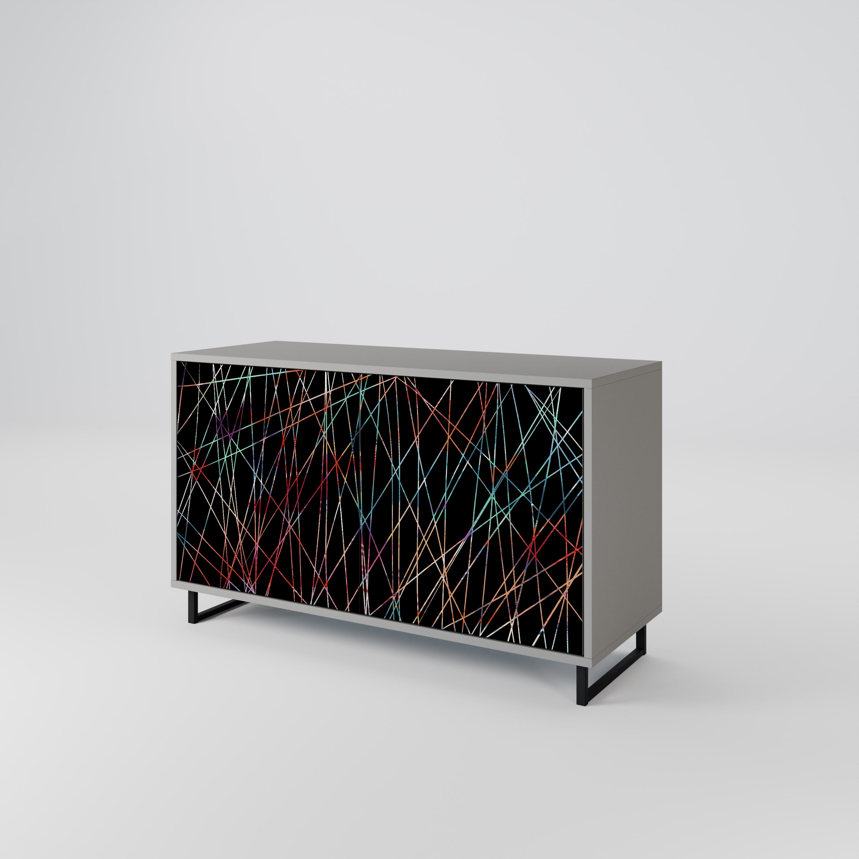 LUMINOUS SNARE Komoda 2-drzwiowa korpus Szary