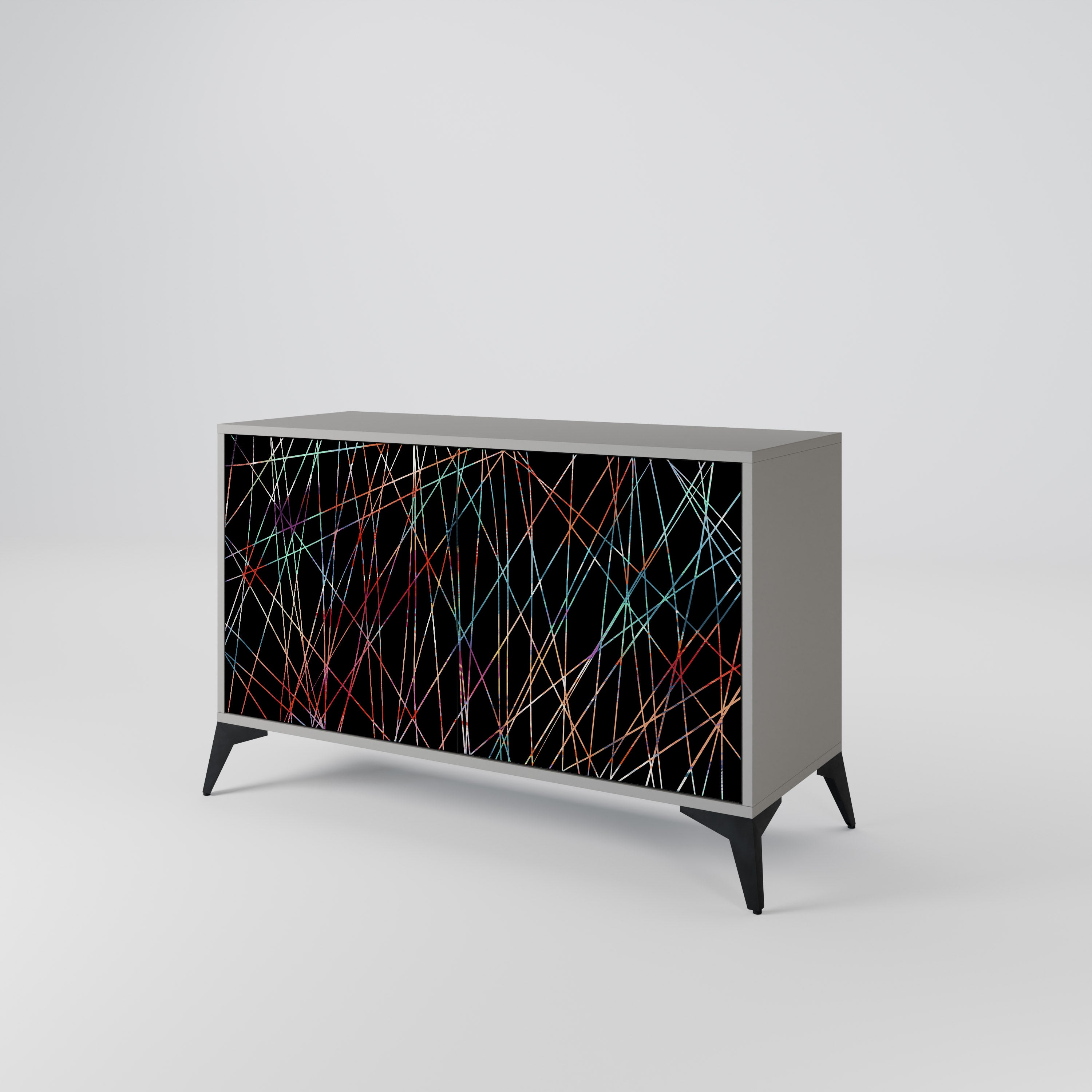 LUMINOUS SNARE Komoda 2-drzwiowa korpus Szary