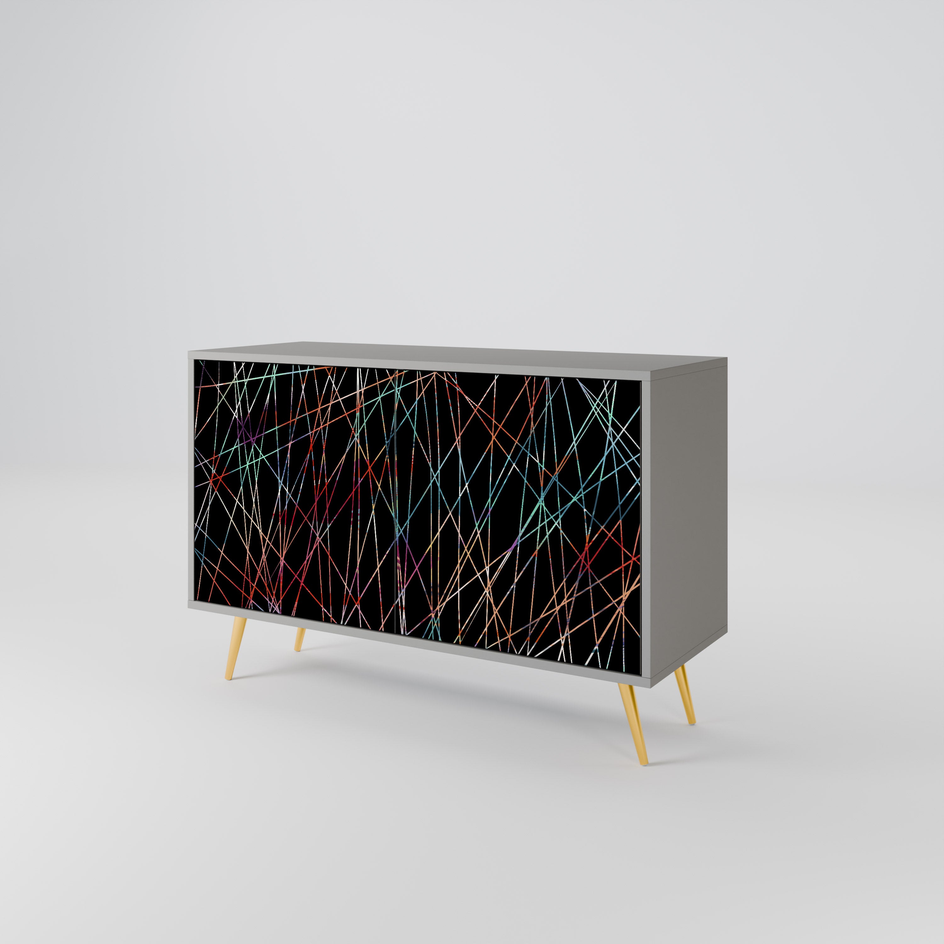 LUMINOUS SNARE Komoda 2-drzwiowa korpus Szary