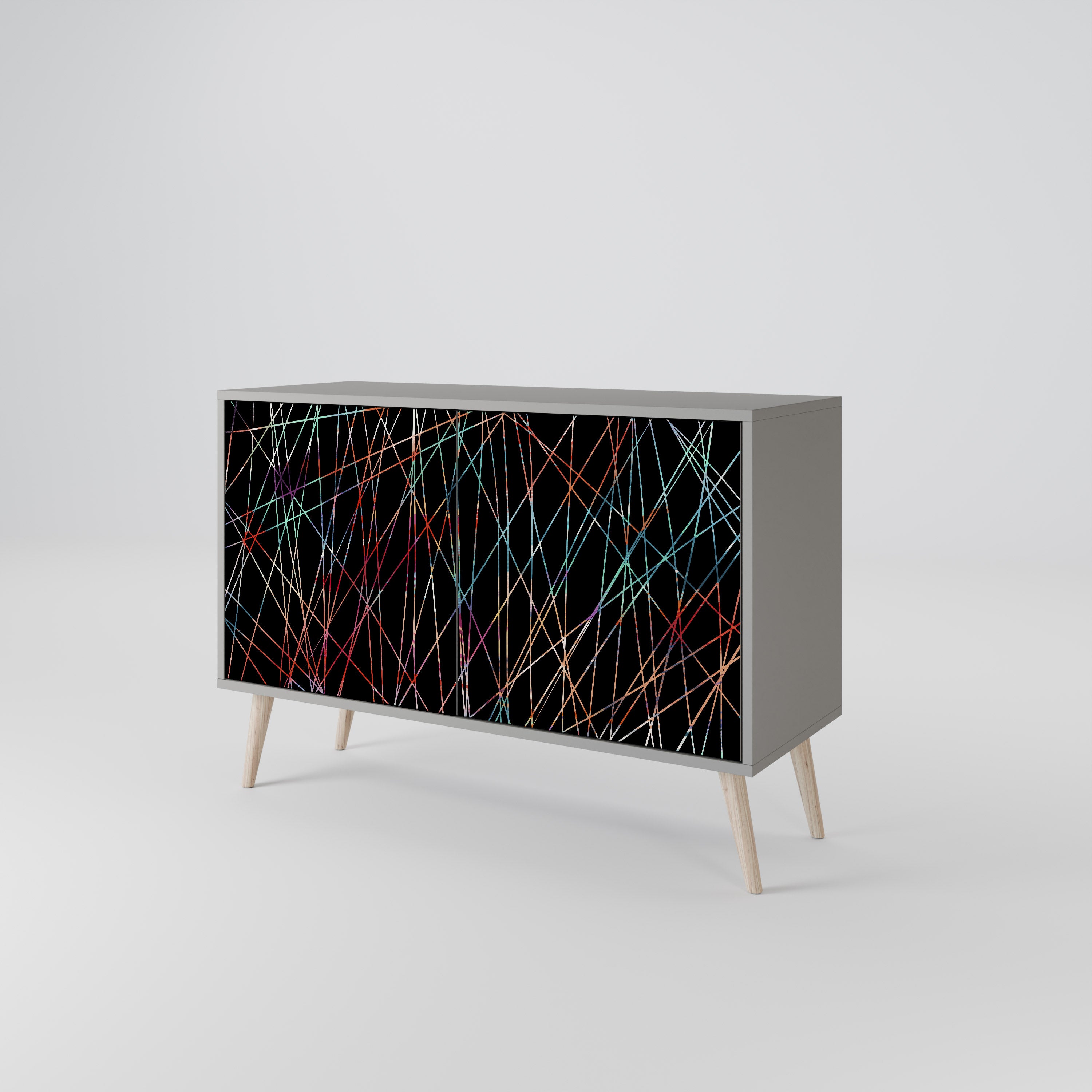 LUMINOUS SNARE Komoda 2-drzwiowa korpus Szary