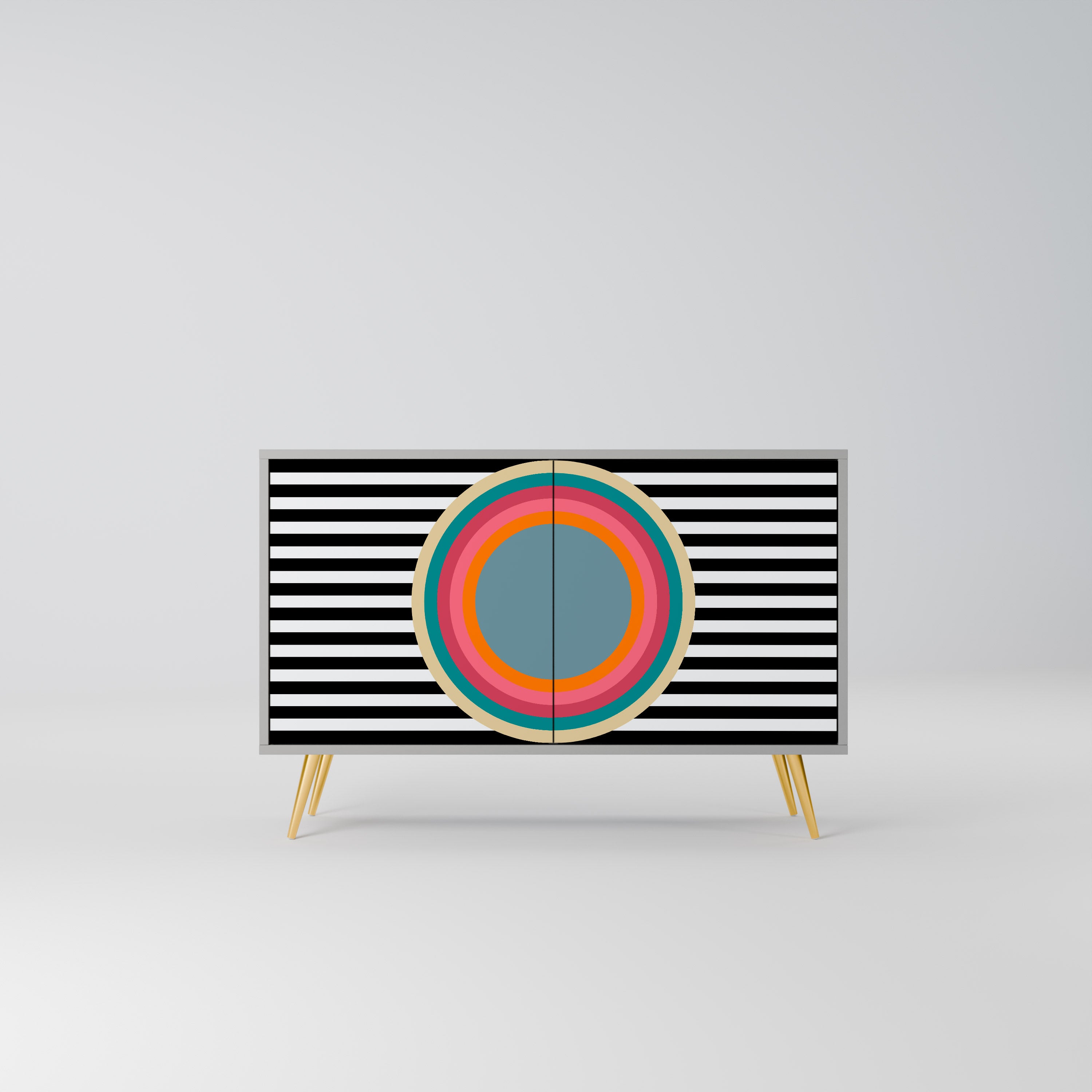 SPECTRA SHOWCASE Komoda 2-drzwiowa korpus Szary