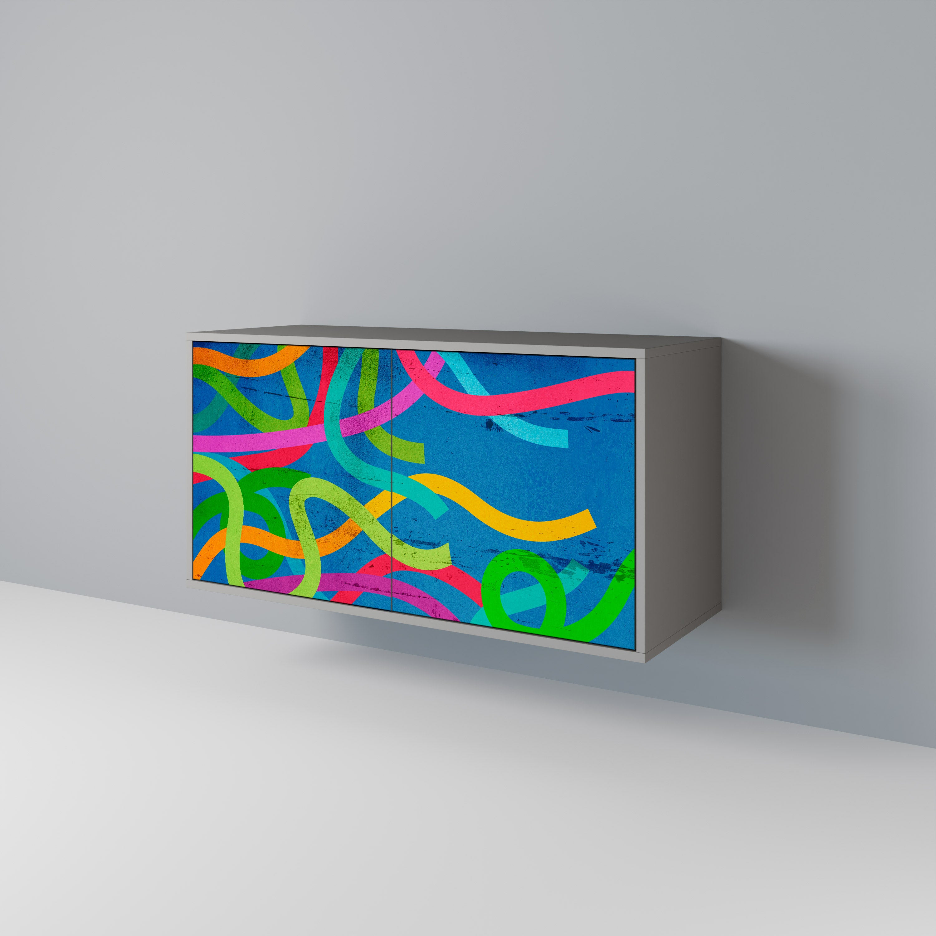 STREAMER TANGLE Komoda 2-drzwiowa korpus Szary