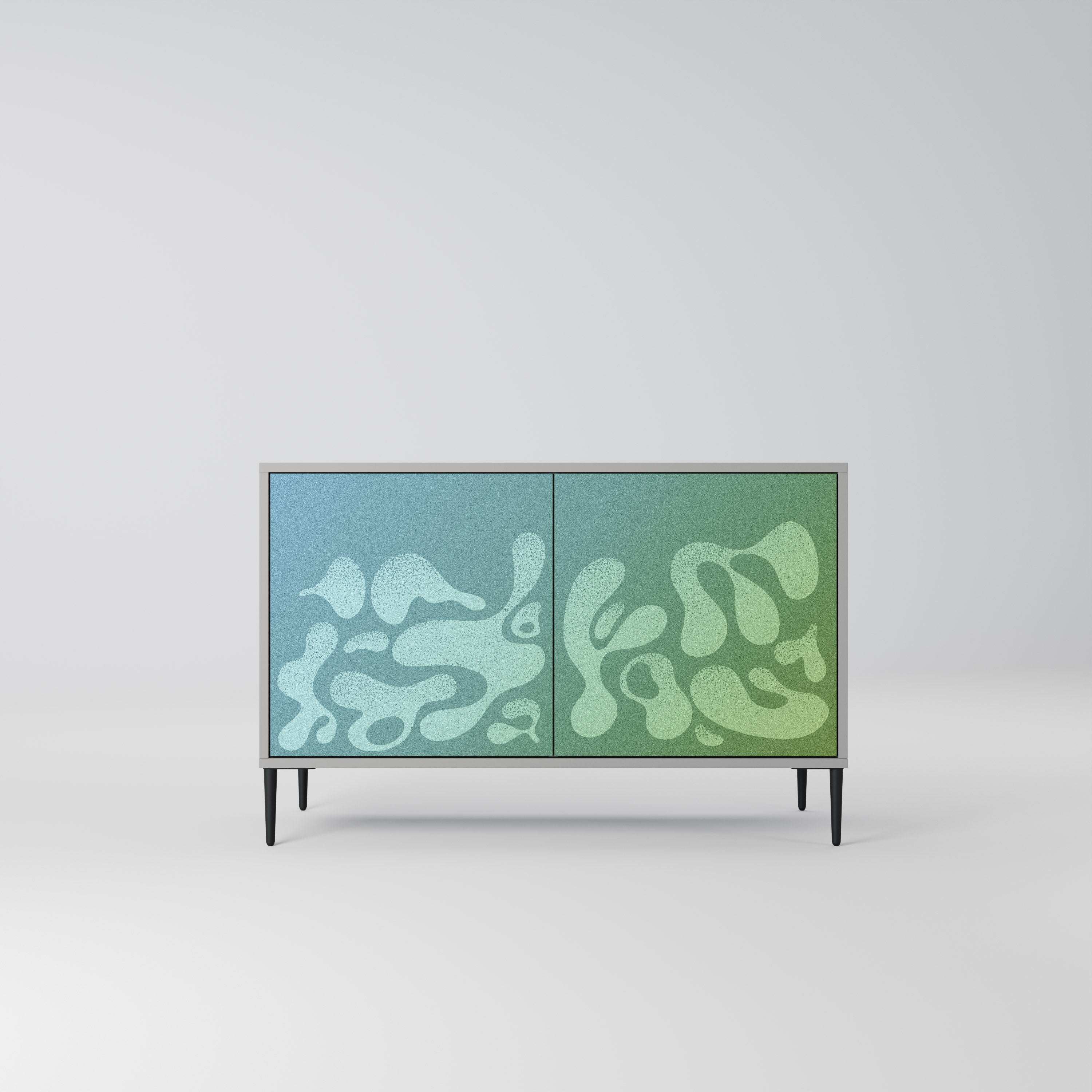 IRREGULAR BLUE Komoda 2-drzwiowa korpus Szary