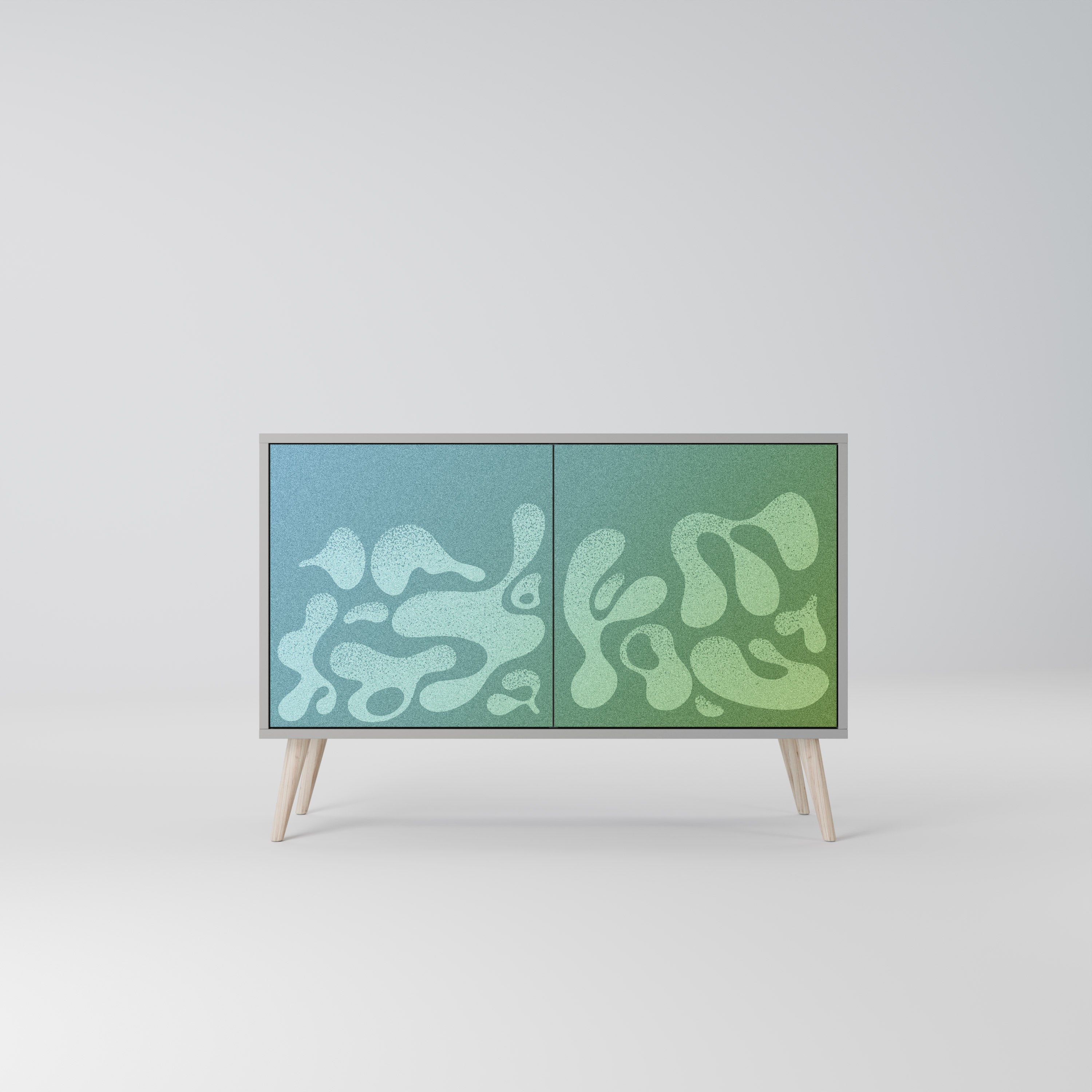 IRREGULAR BLUE Komoda 2-drzwiowa korpus Szary