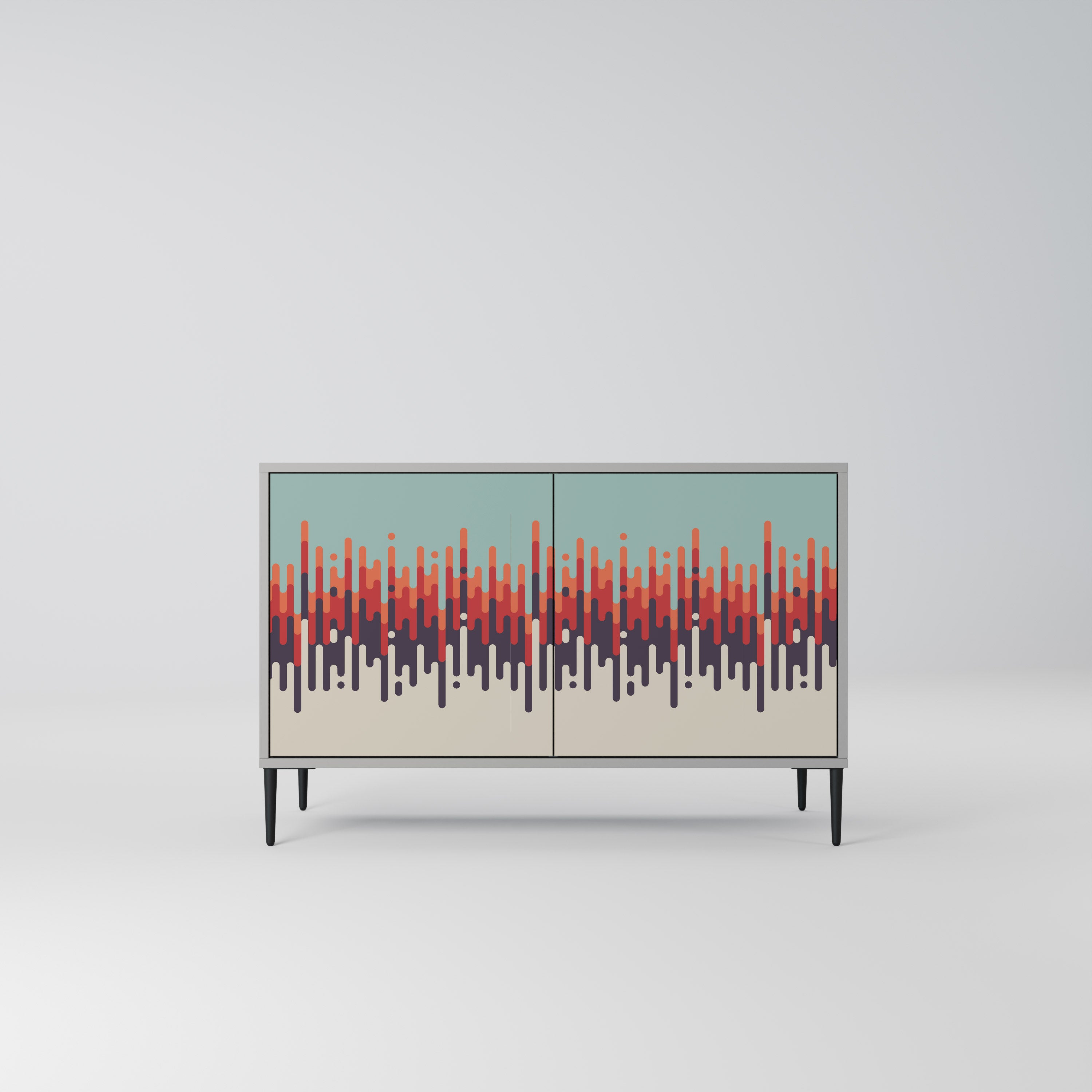CHROMA CONTOURS Komoda 2-drzwiowa korpus Szary