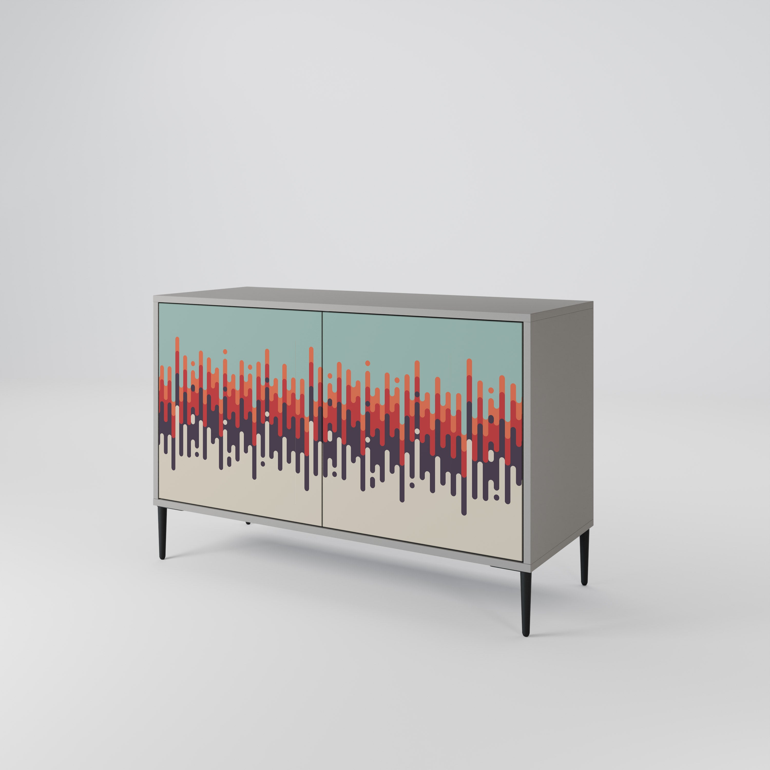CHROMA CONTOURS Komoda 2-drzwiowa korpus Szary
