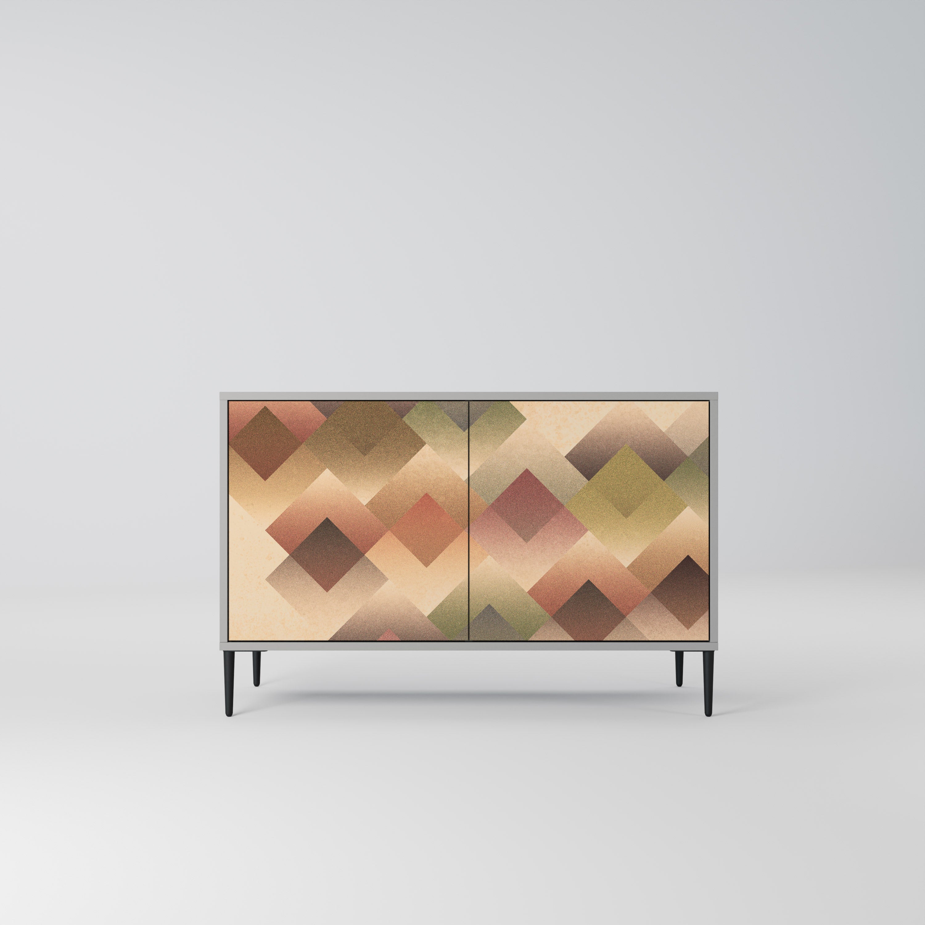 GEOMETRIC FUSION Komoda 2-drzwiowa korpus Szary