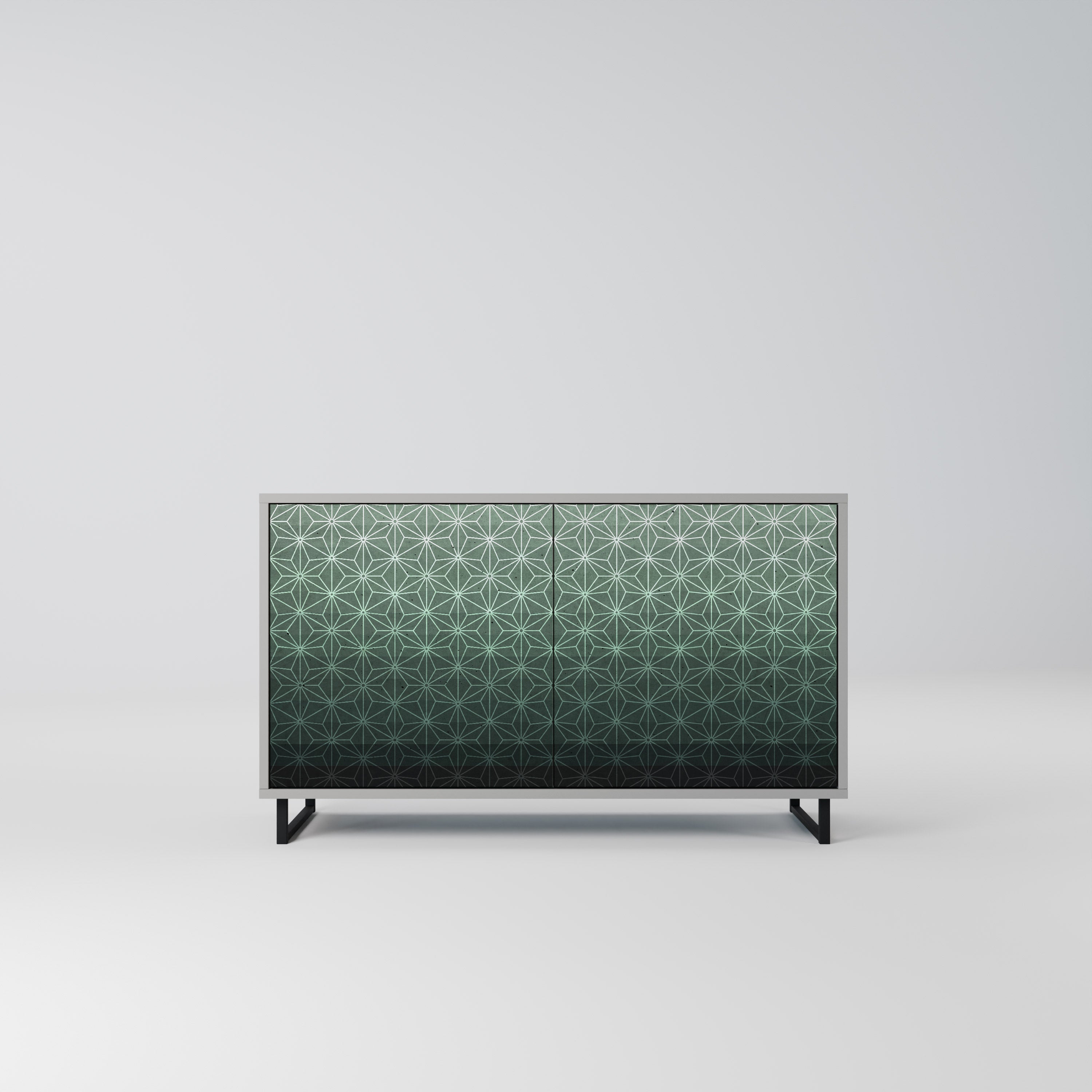 ORNAMENTAL GLIMMER Komoda 2-drzwiowa korpus Szary