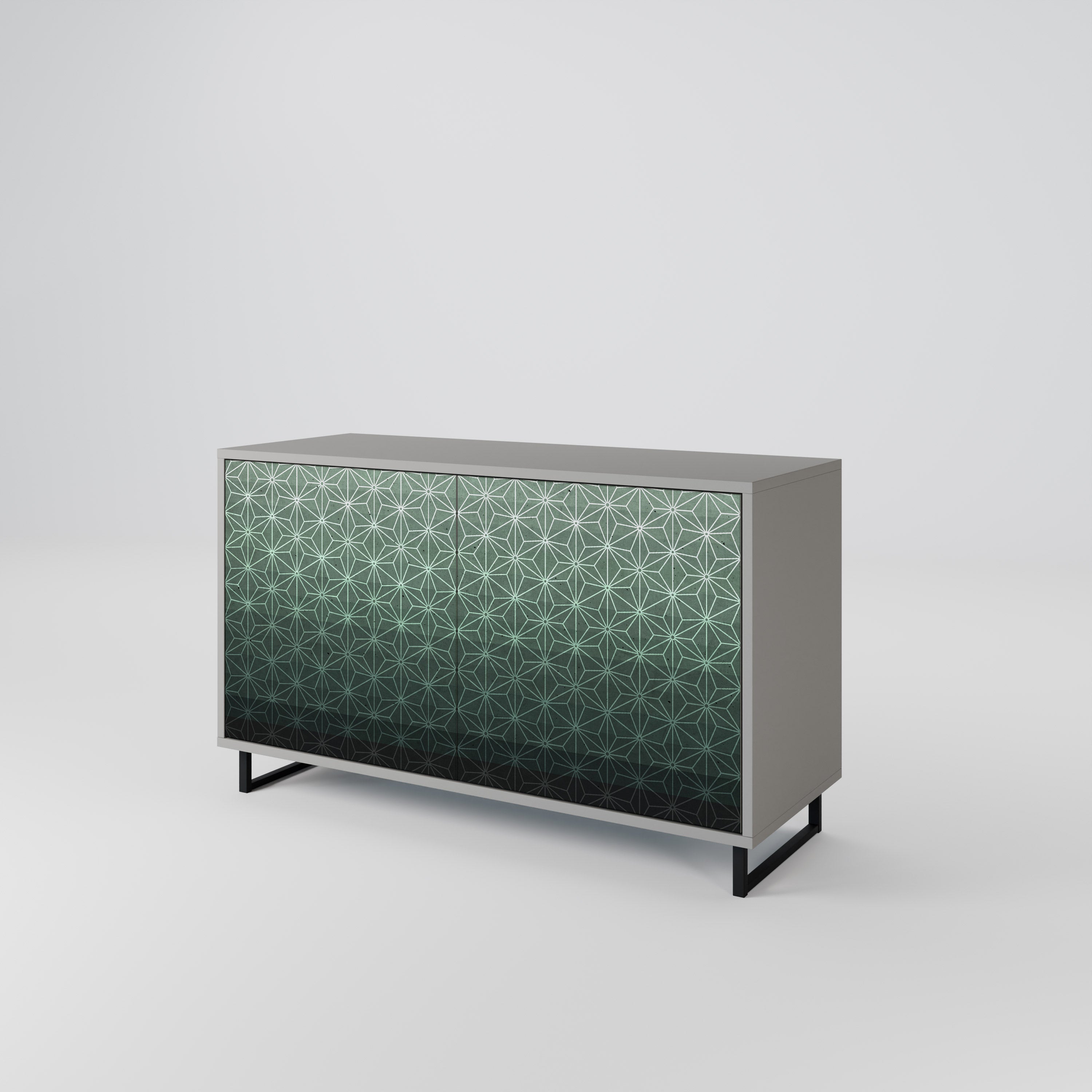 ORNAMENTAL GLIMMER Komoda 2-drzwiowa korpus Szary
