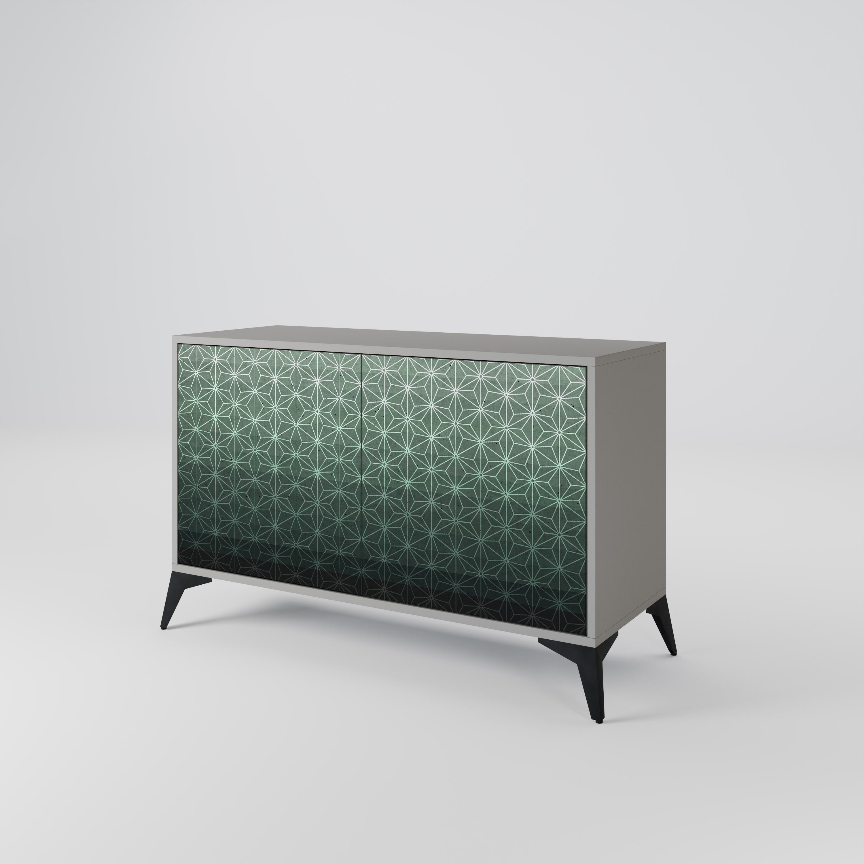 ORNAMENTAL GLIMMER Komoda 2-drzwiowa korpus Szary
