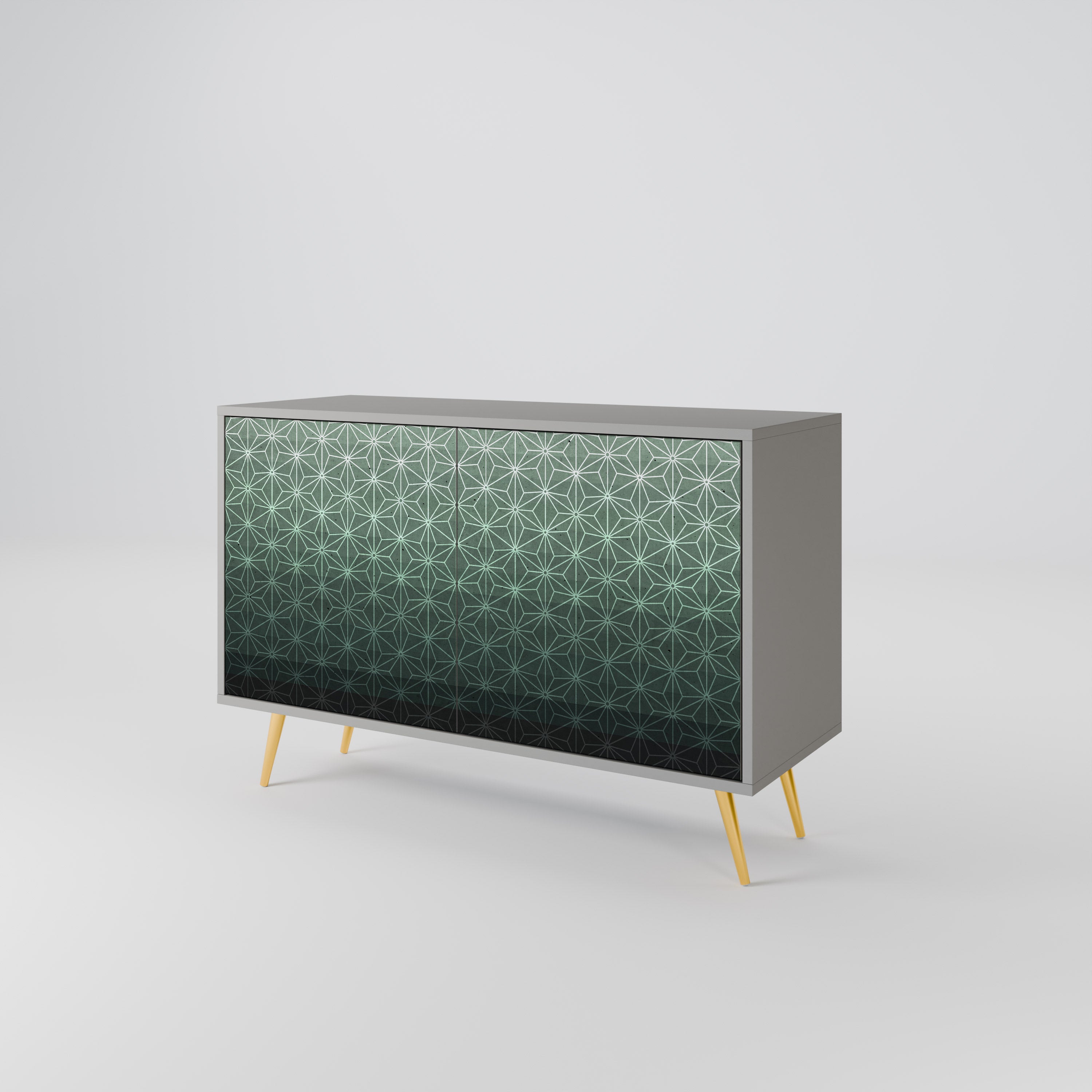 ORNAMENTAL GLIMMER Komoda 2-drzwiowa korpus Szary