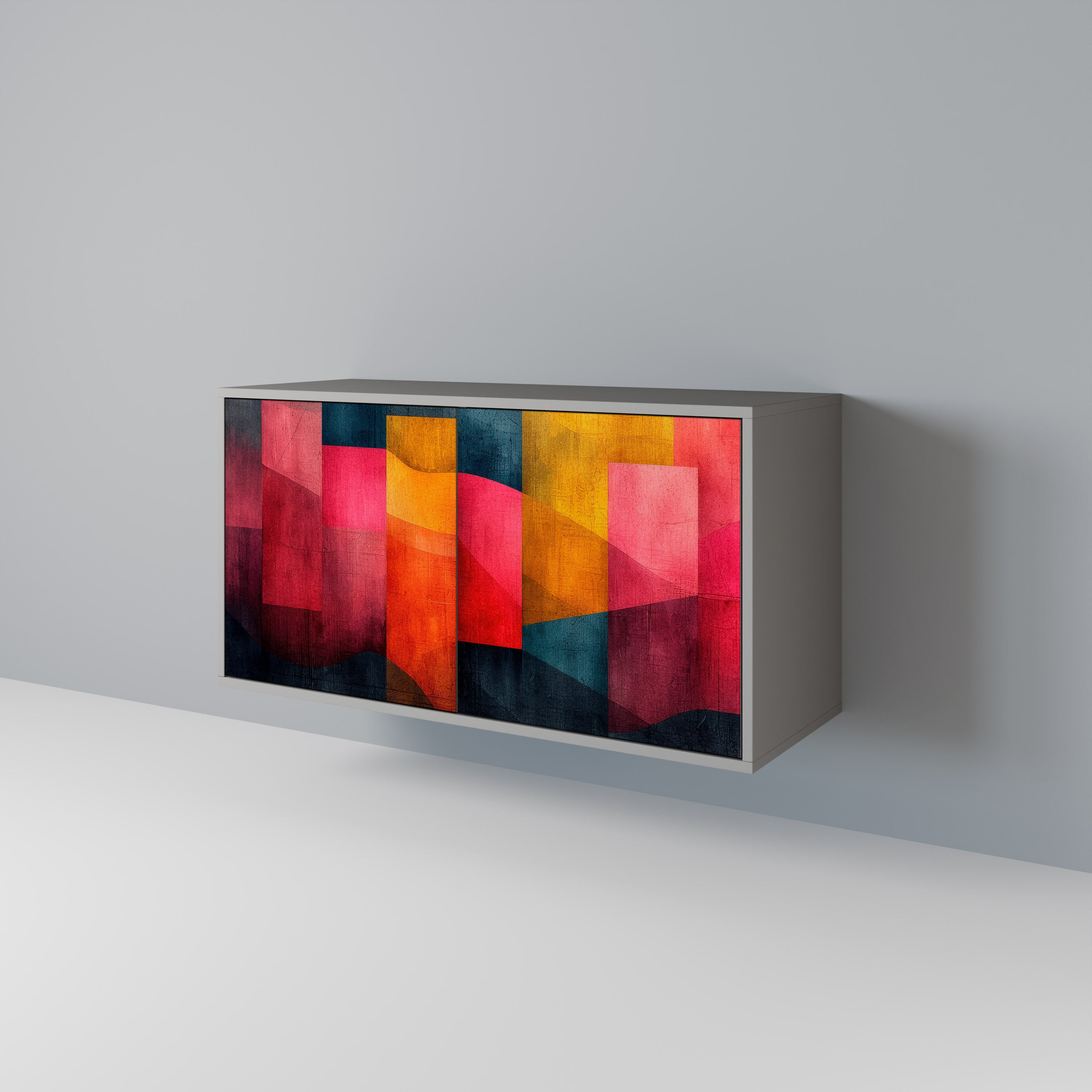 COLORFUL SOUNDS Komoda 2-drzwiowa korpus Szary