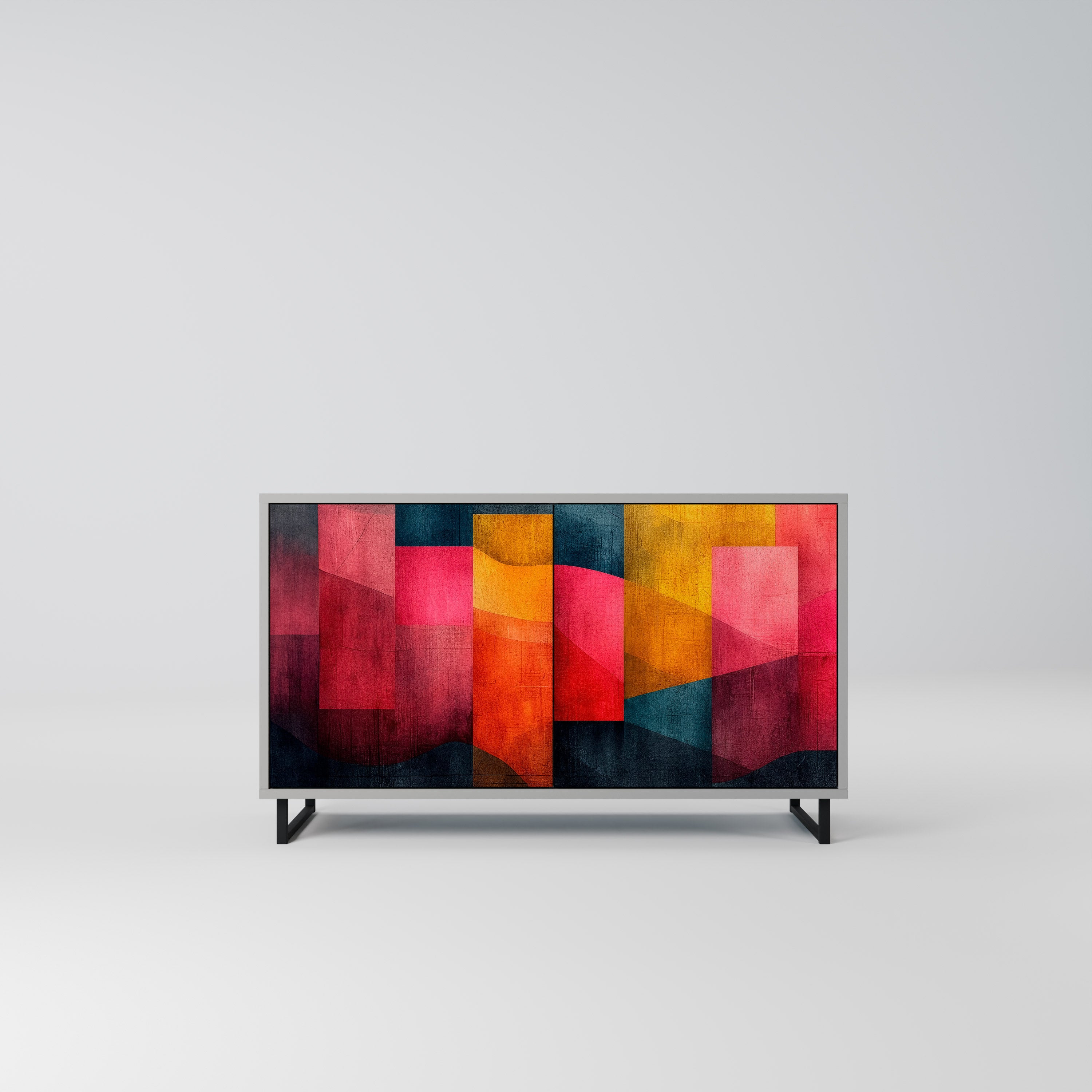 COLORFUL SOUNDS Komoda 2-drzwiowa korpus Szary