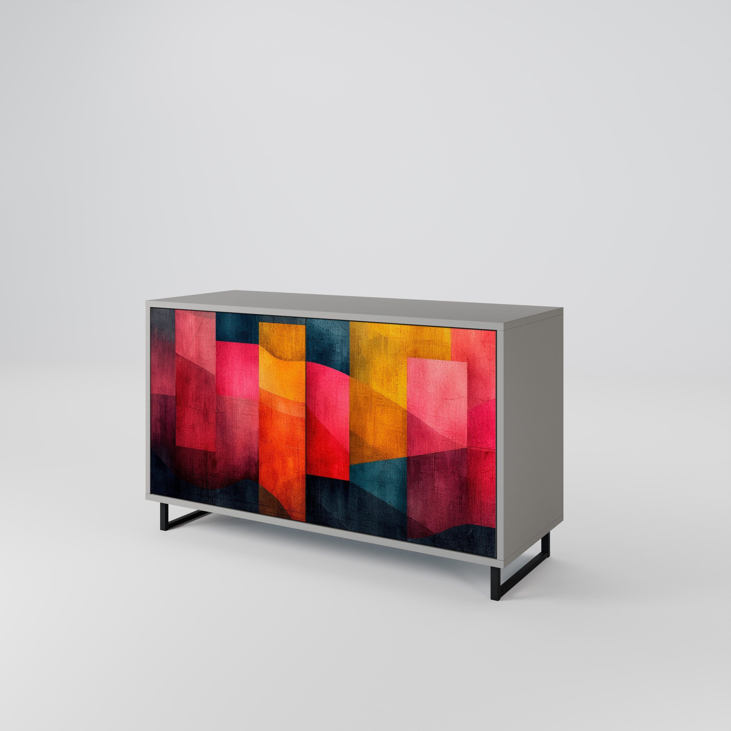 COLORFUL SOUNDS Komoda 2-drzwiowa korpus Szary