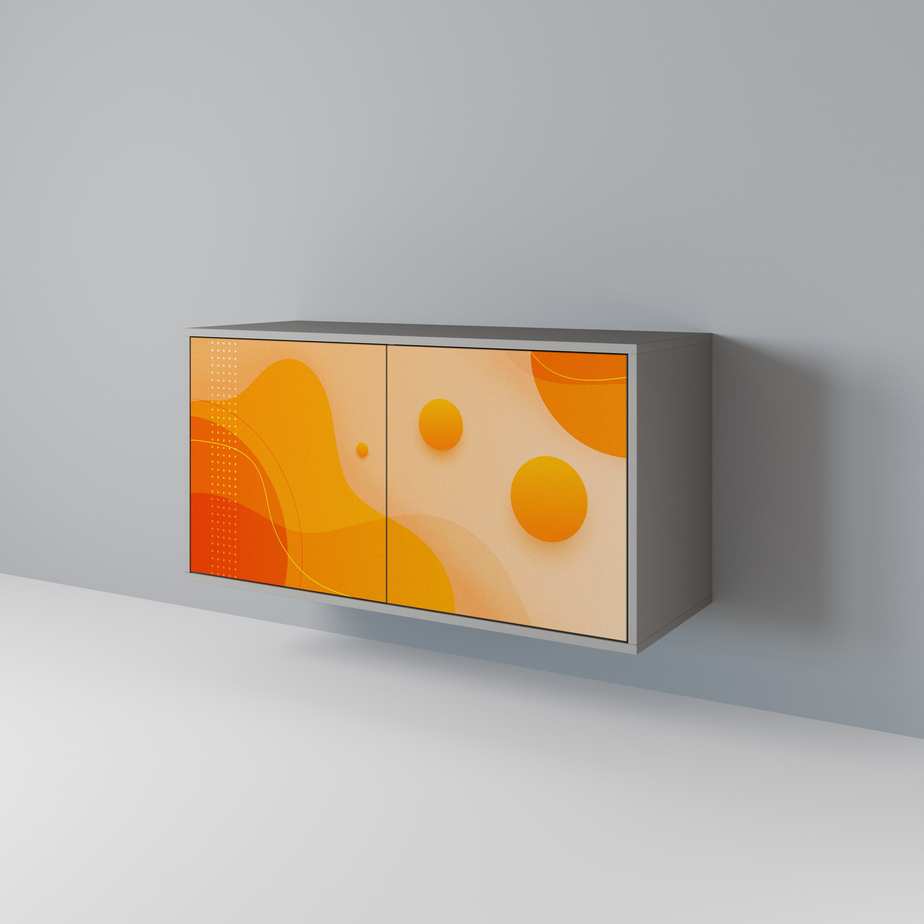 ORANGE ARRANGEMENT Komoda 2-drzwiowa korpus Szary
