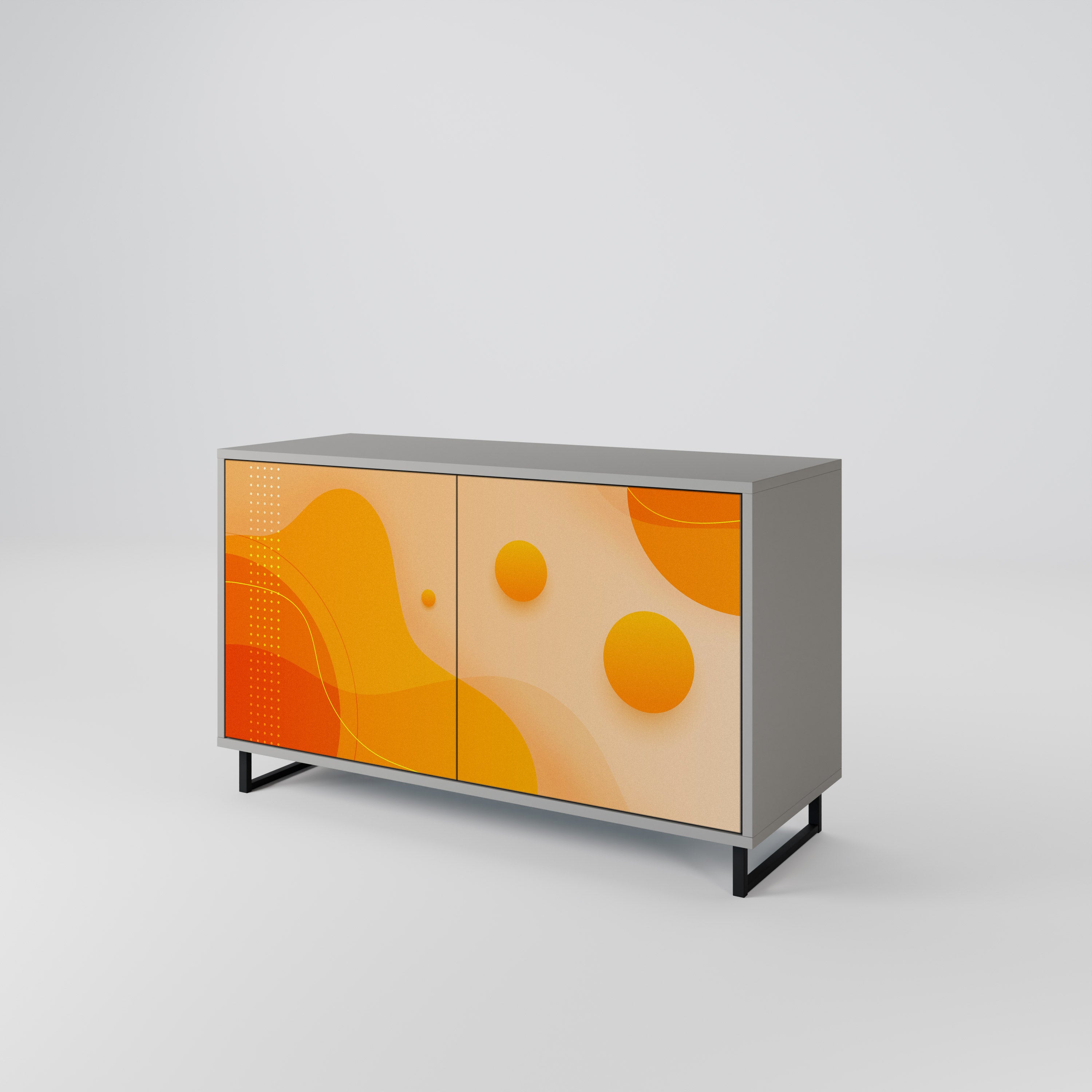 ORANGE ARRANGEMENT Komoda 2-drzwiowa korpus Szary