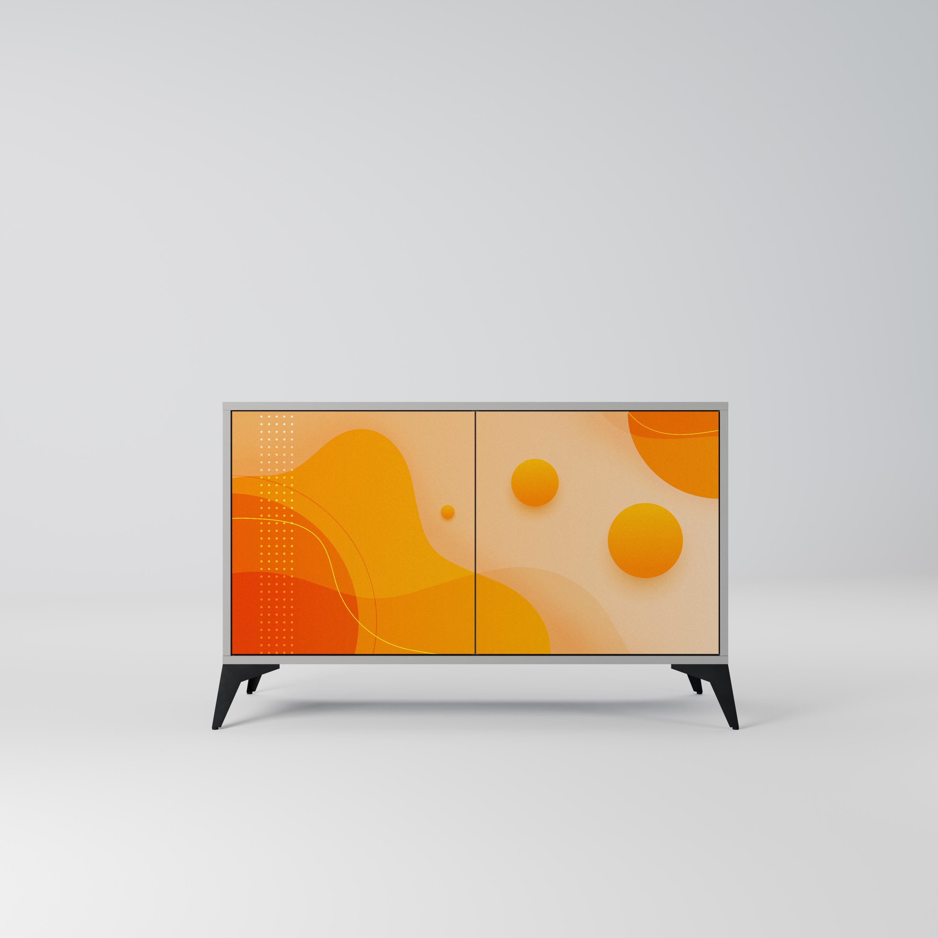 ORANGE ARRANGEMENT Komoda 2-drzwiowa korpus Szary