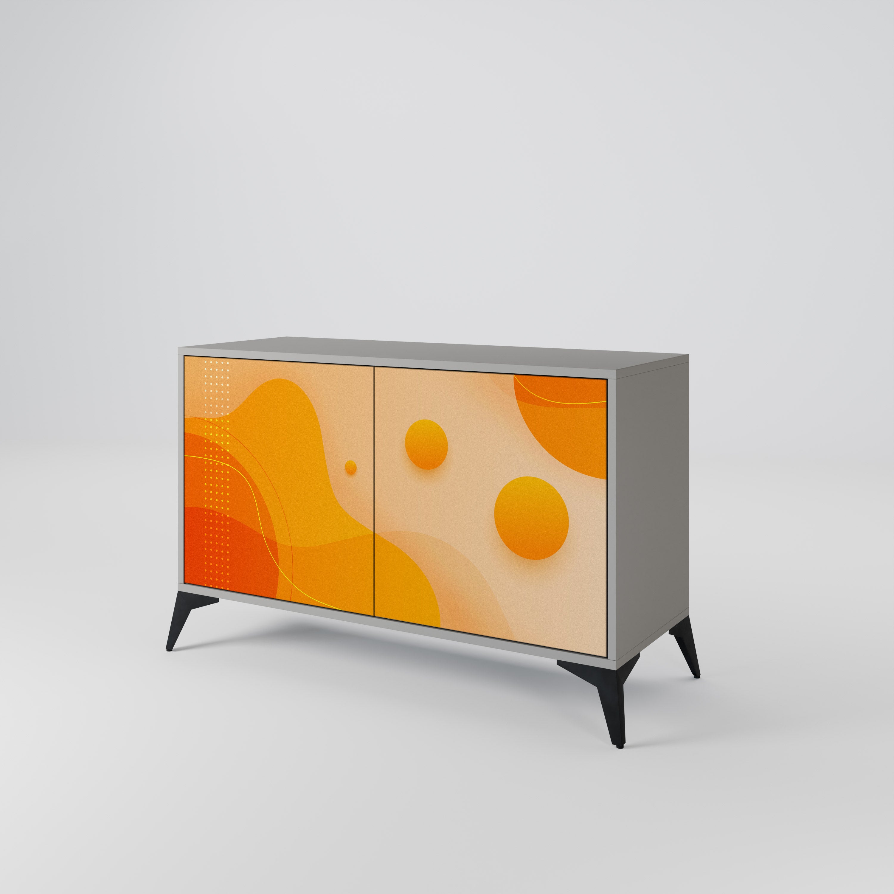 ORANGE ARRANGEMENT Komoda 2-drzwiowa korpus Szary