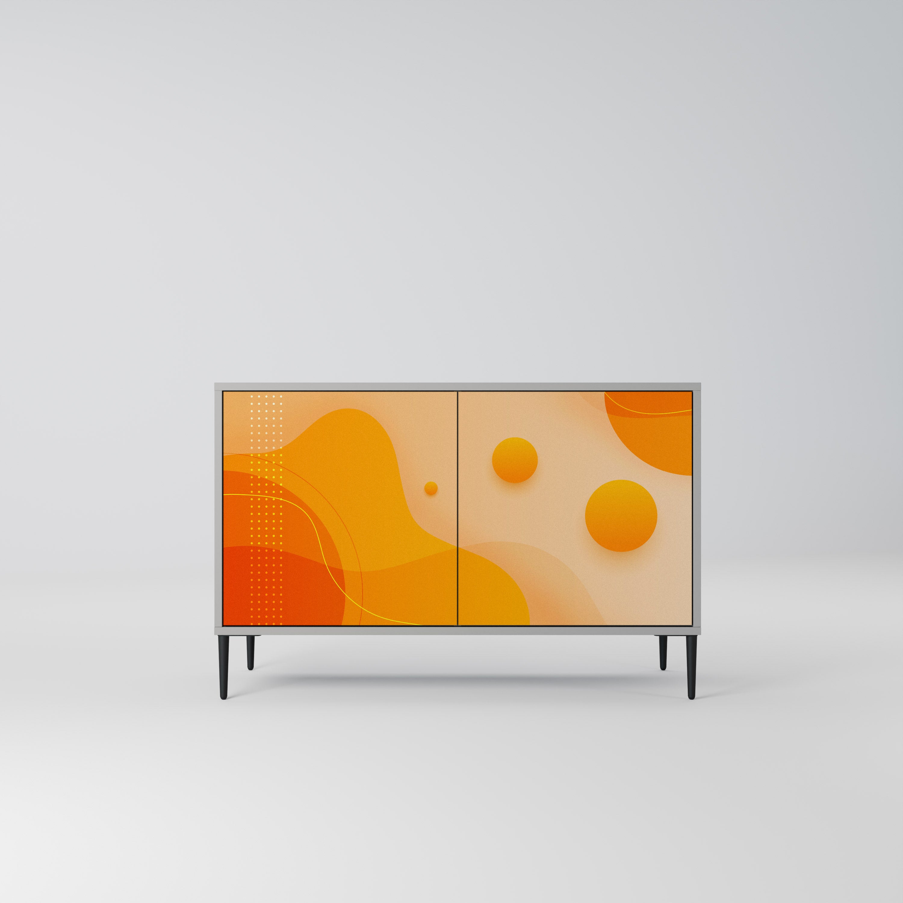ORANGE ARRANGEMENT Komoda 2-drzwiowa korpus Szary