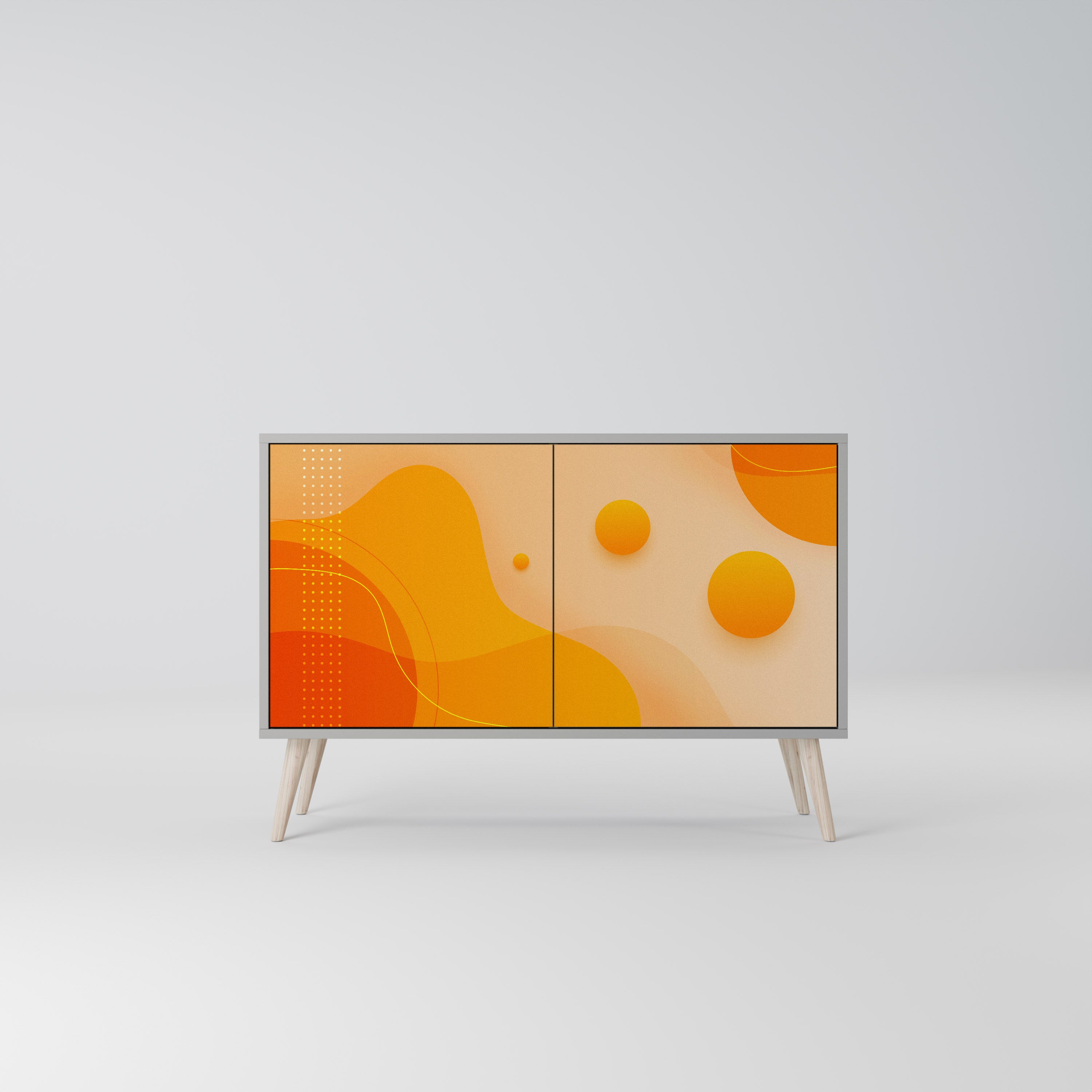 ORANGE ARRANGEMENT Komoda 2-drzwiowa korpus Szary