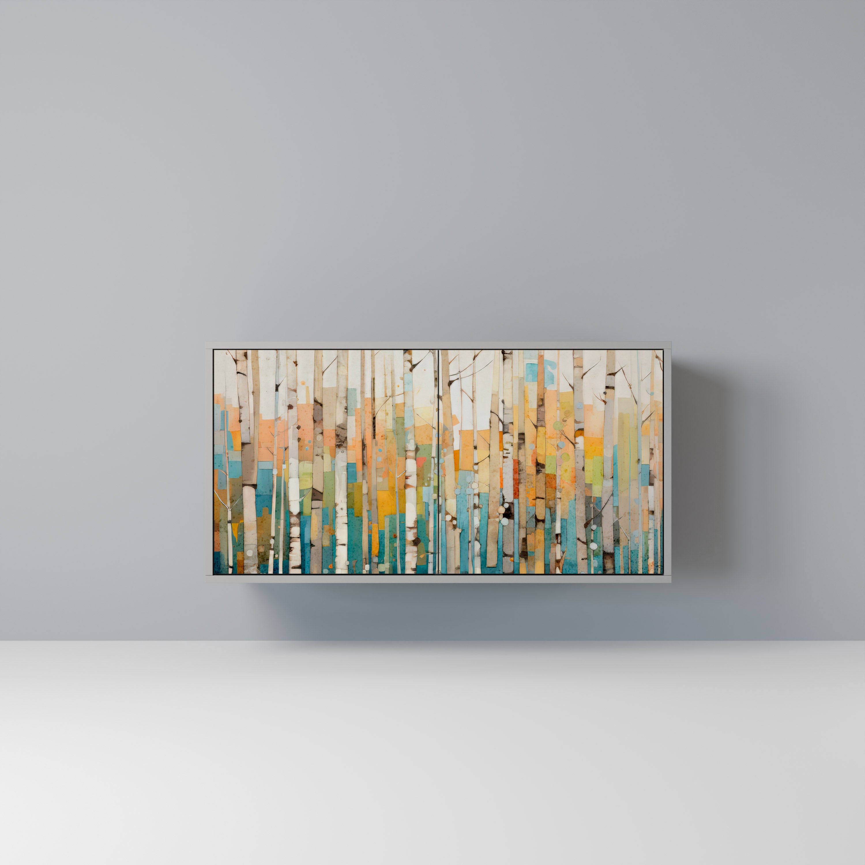 BIRCH KALEIDOSCOPE Komoda 2-drzwiowa korpus Szary