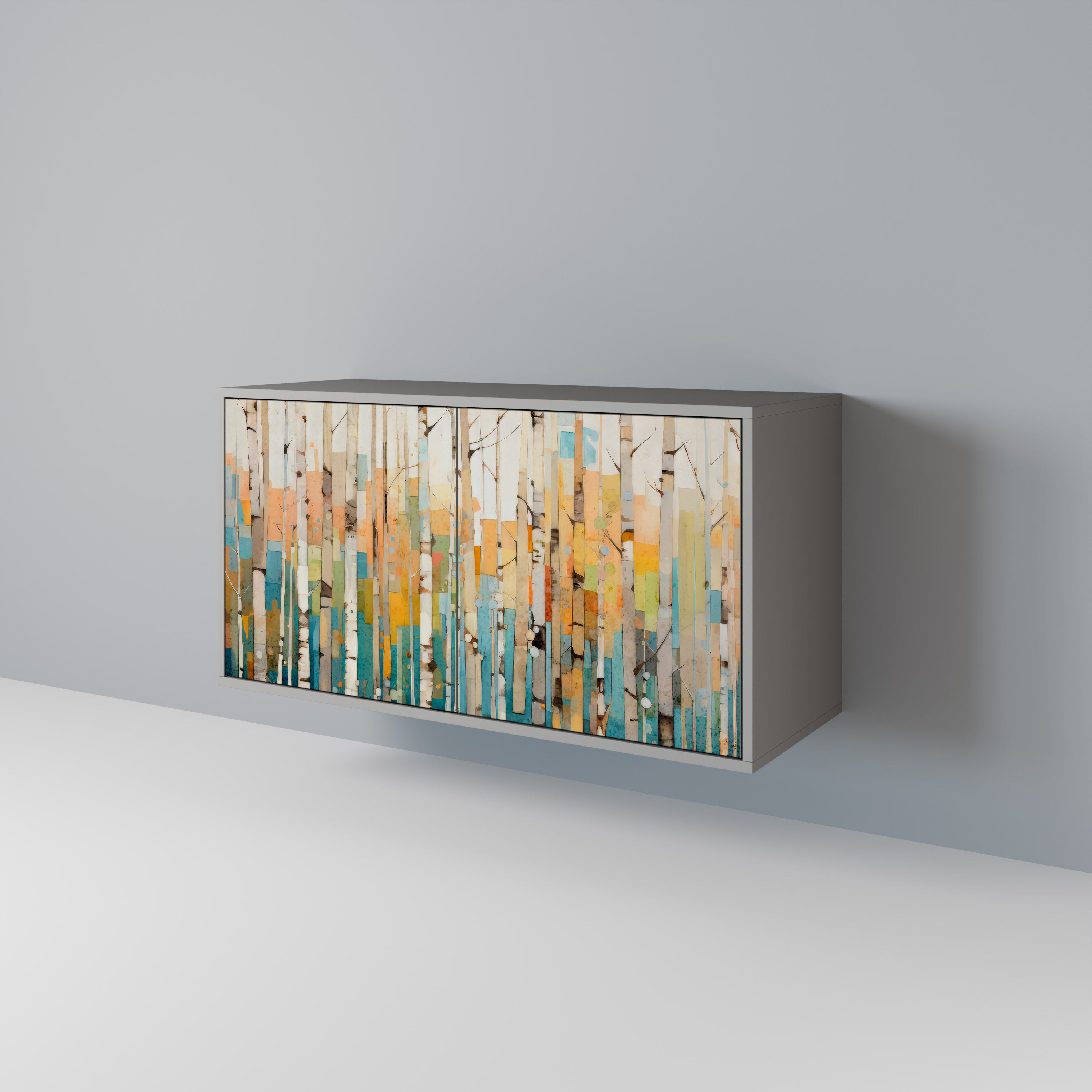 BIRCH KALEIDOSCOPE Komoda 2-drzwiowa korpus Szary