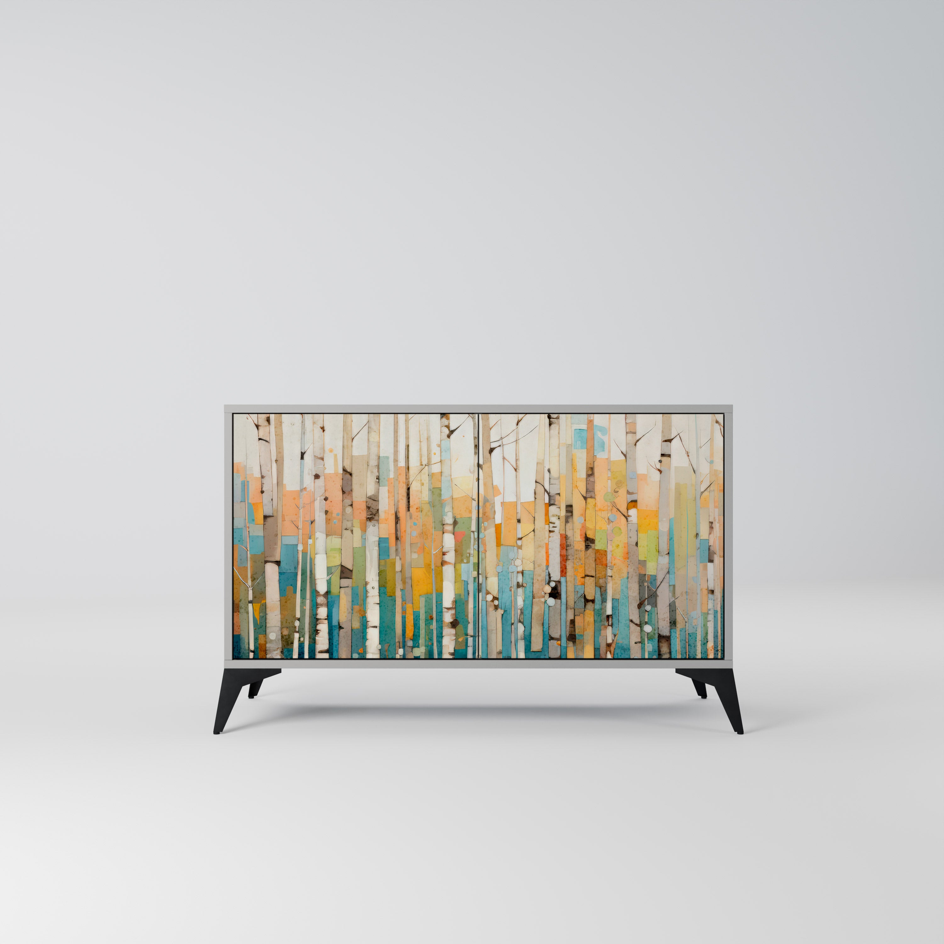 BIRCH KALEIDOSCOPE Komoda 2-drzwiowa korpus Szary