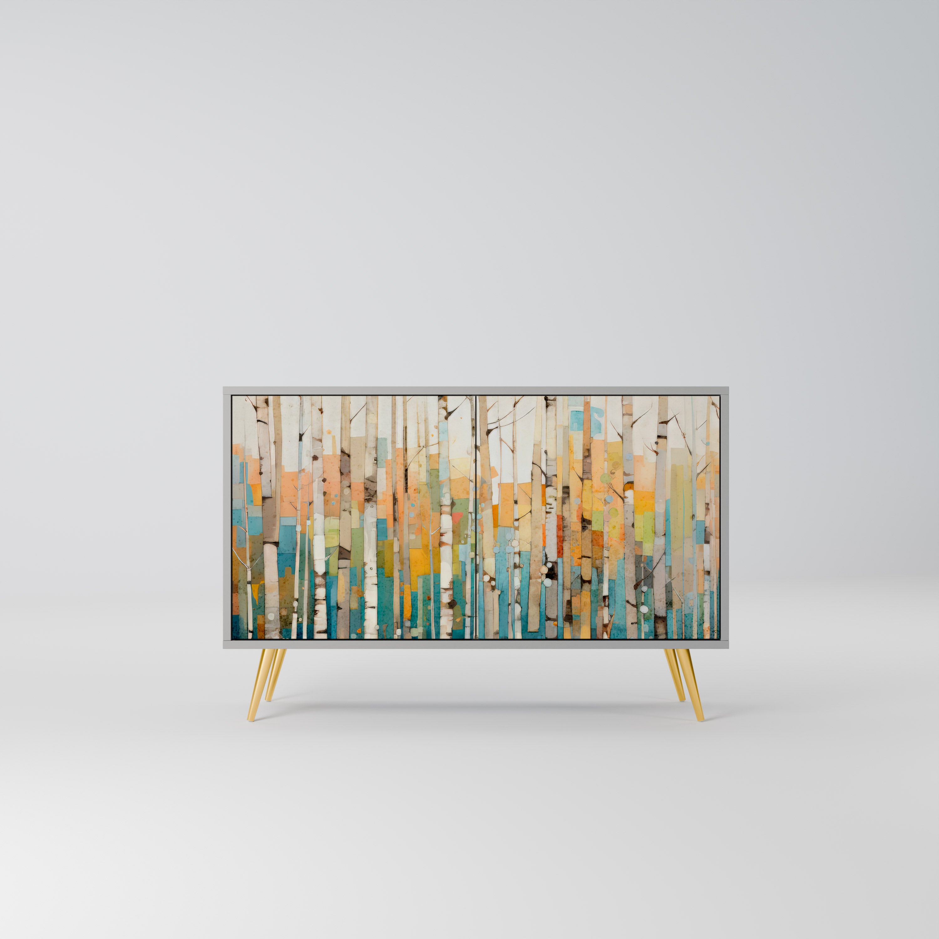 BIRCH KALEIDOSCOPE Komoda 2-drzwiowa korpus Szary