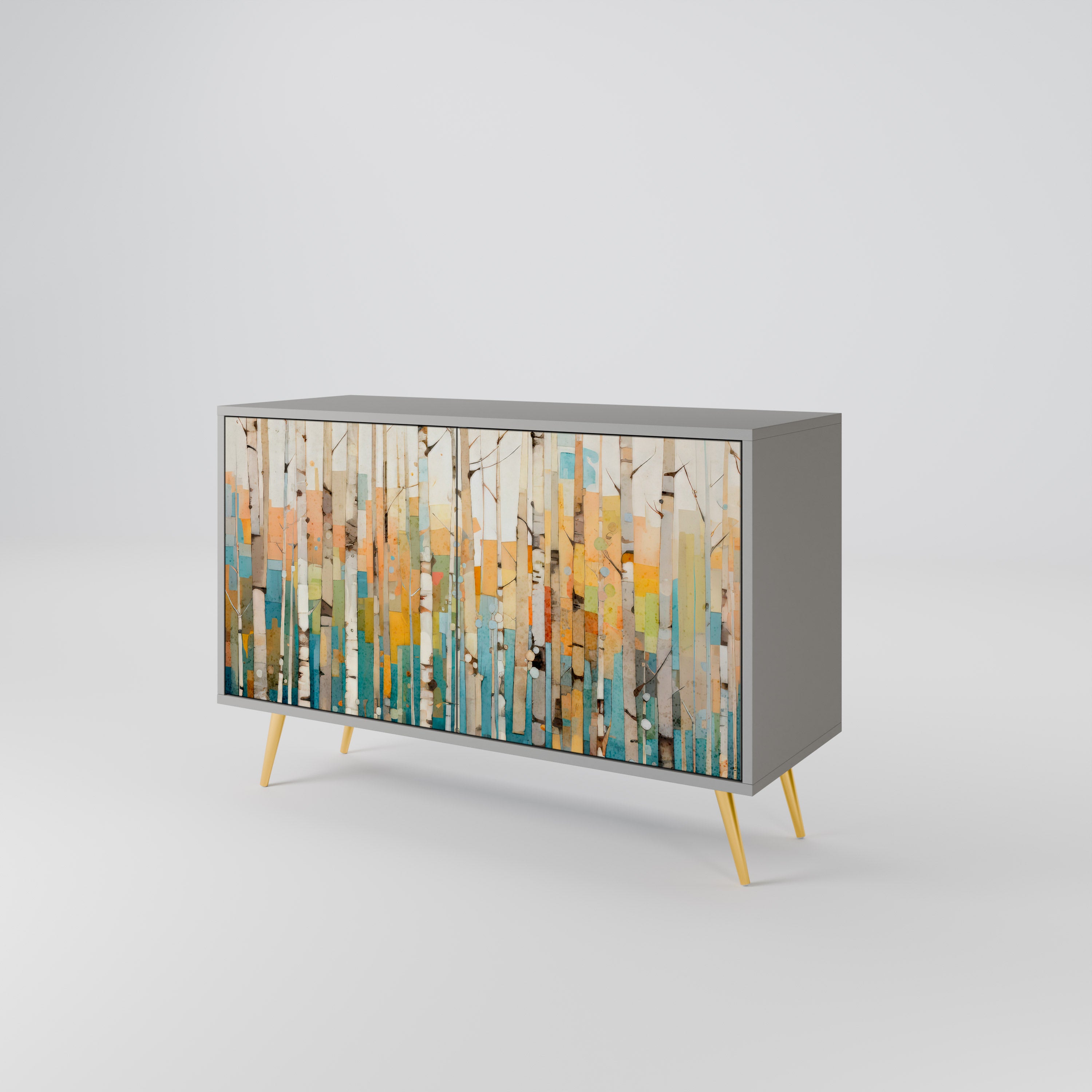 BIRCH KALEIDOSCOPE Komoda 2-drzwiowa korpus Szary