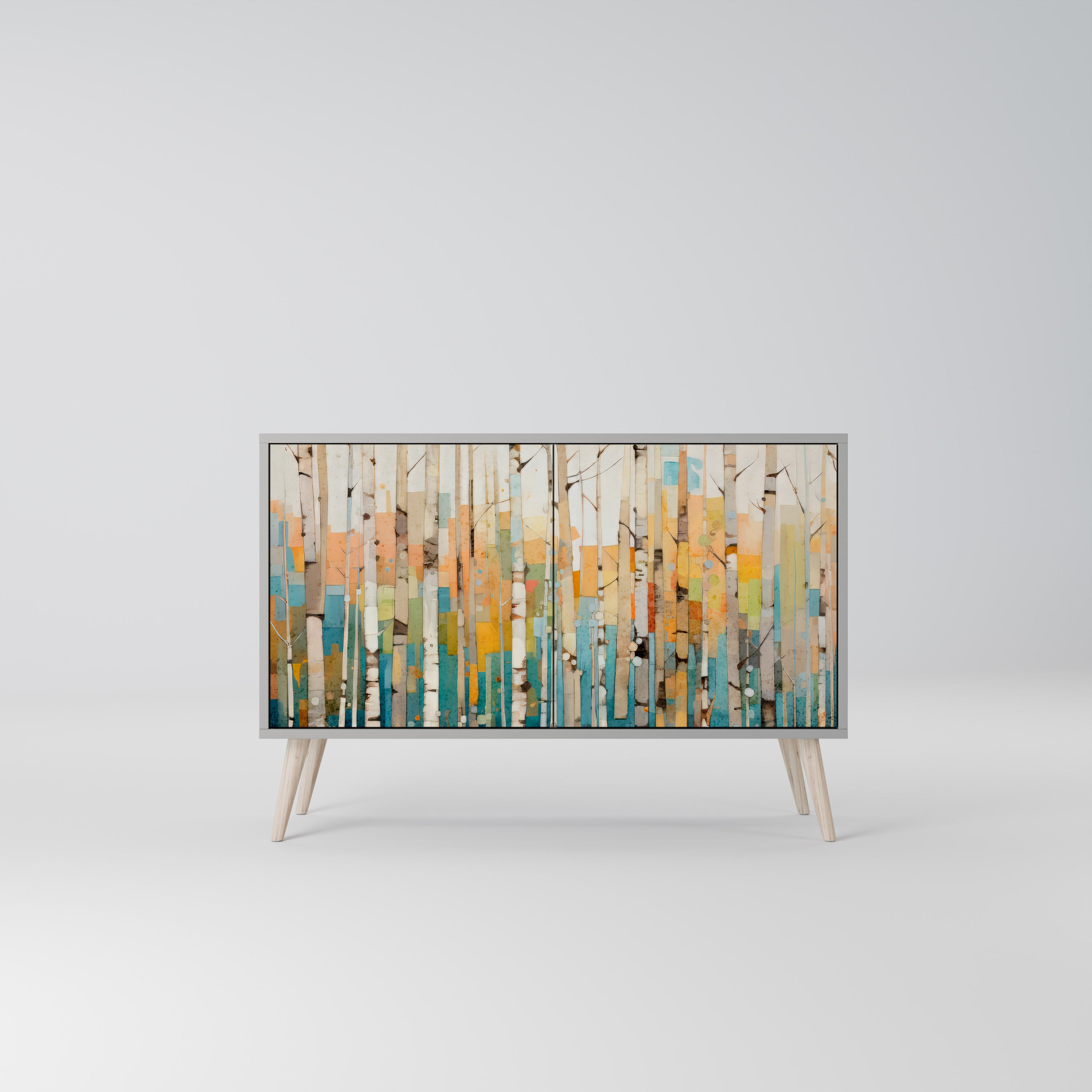 BIRCH KALEIDOSCOPE Komoda 2-drzwiowa korpus Szary