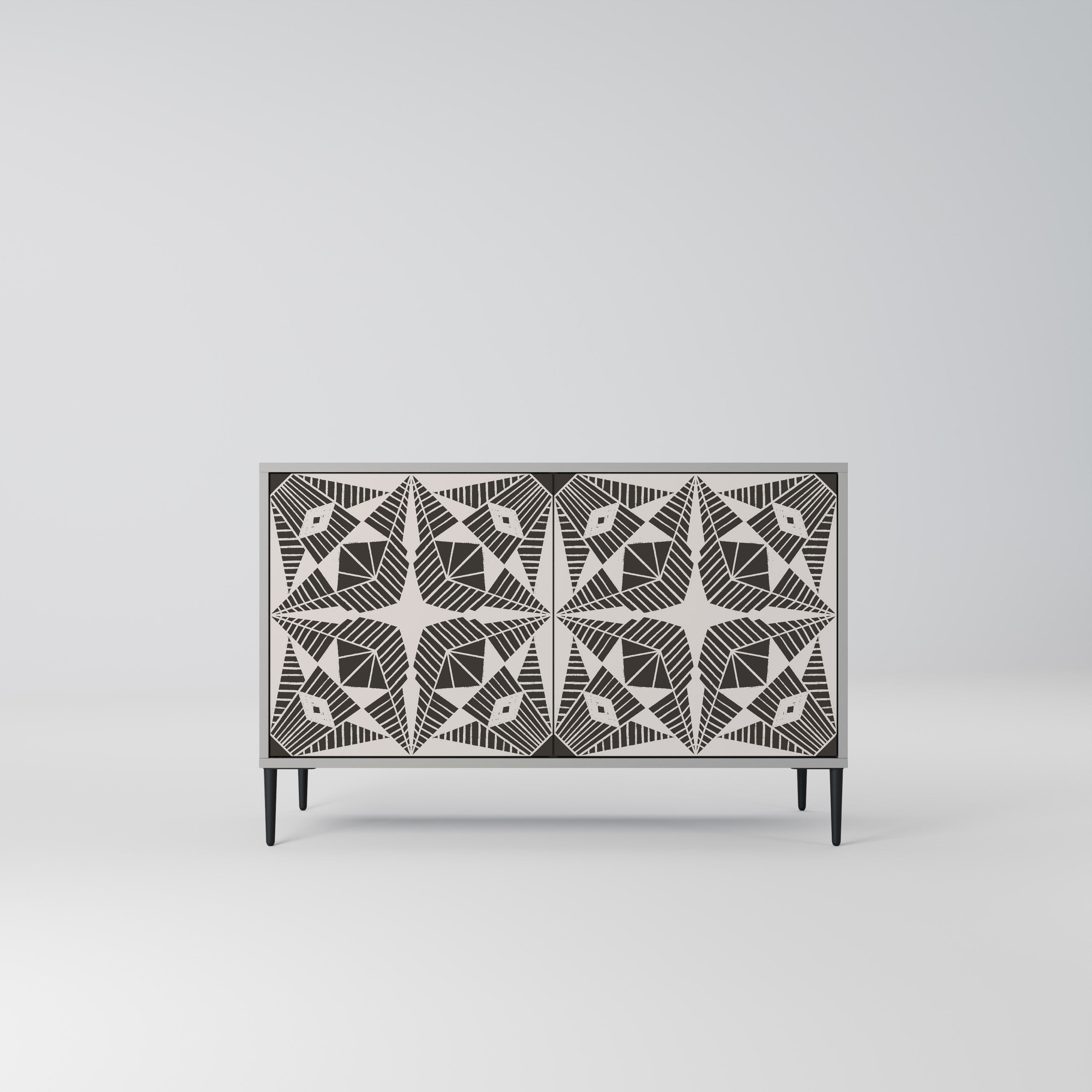 MONOCHROME NEXUS Komoda 2-drzwiowa korpus Szary