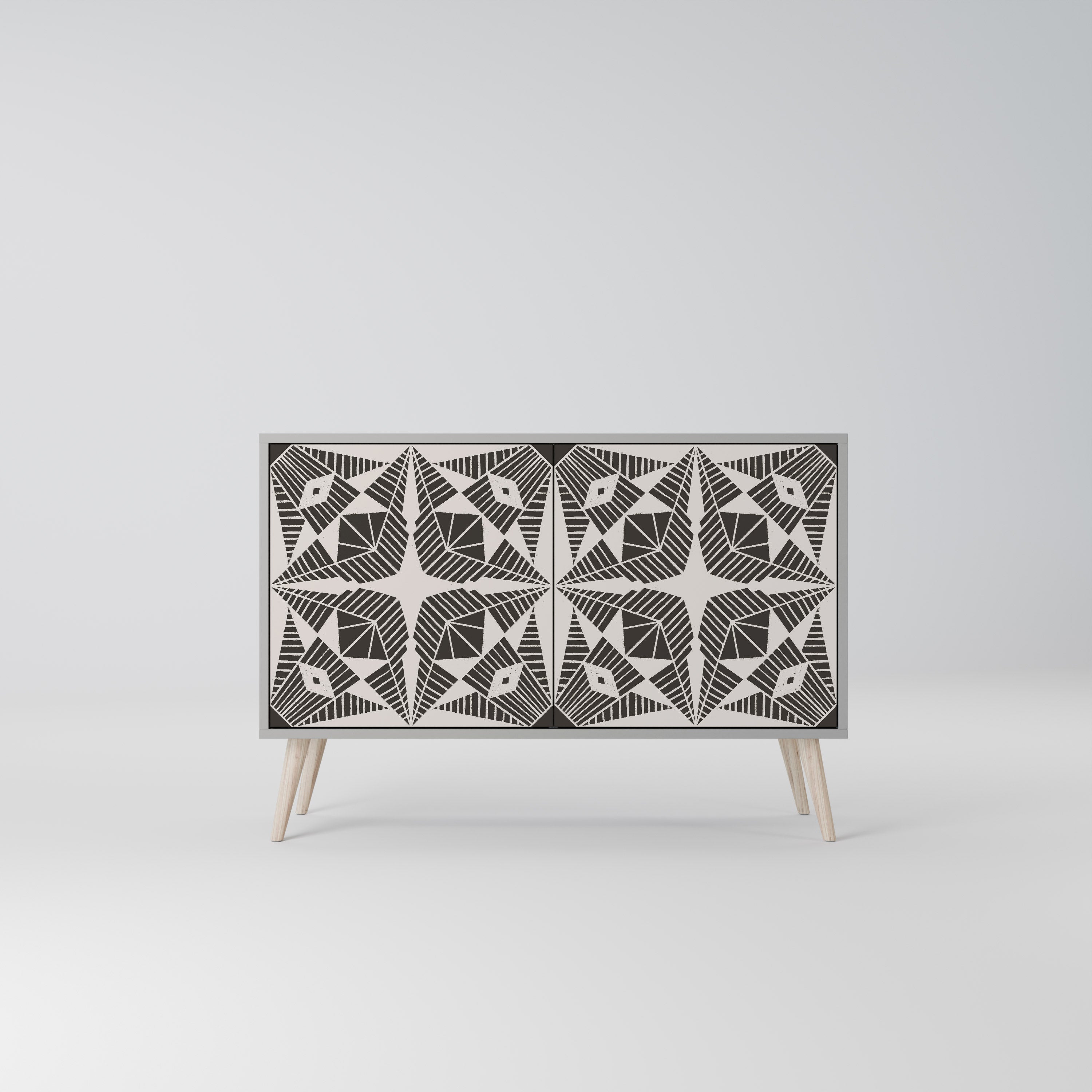 MONOCHROME NEXUS Komoda 2-drzwiowa korpus Szary