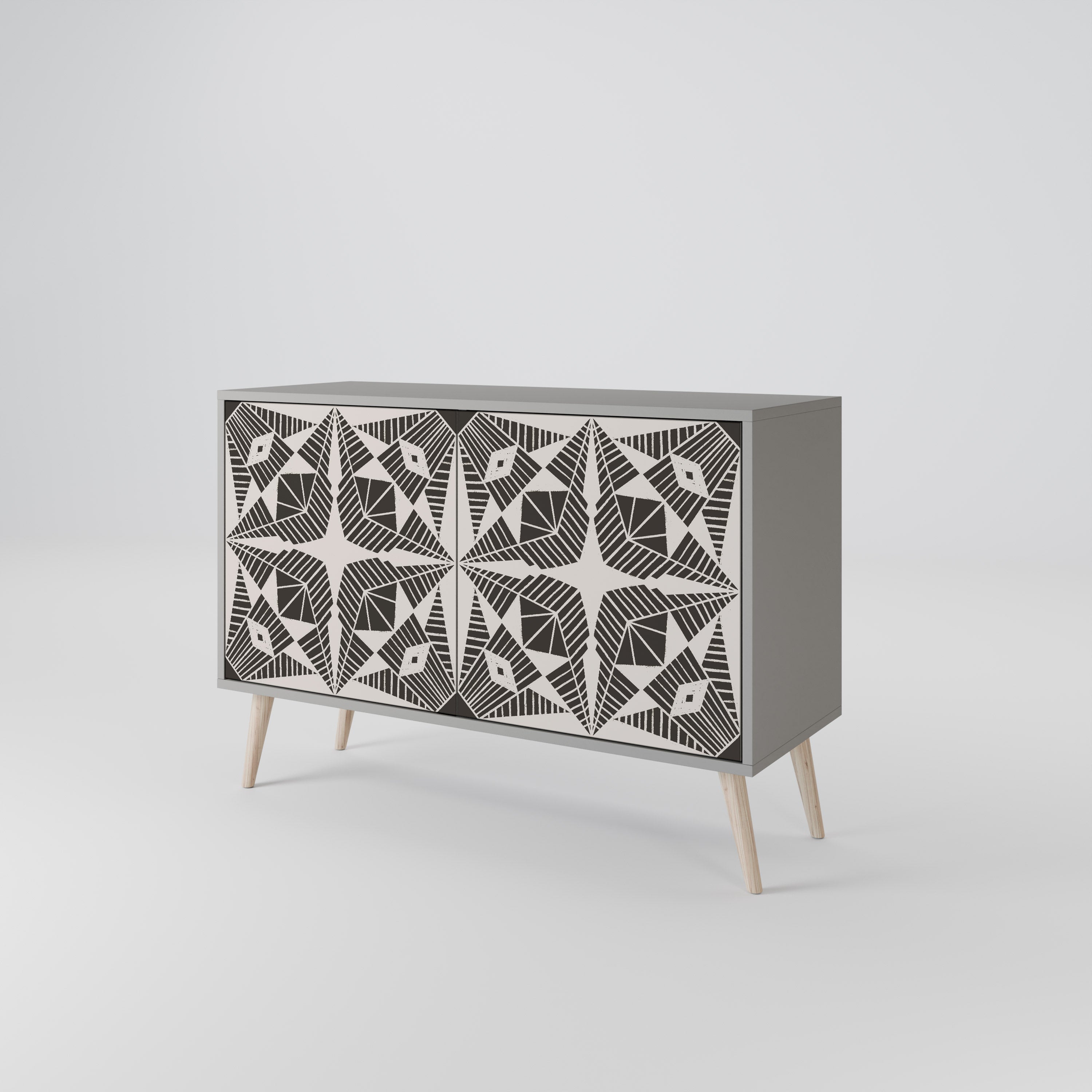 MONOCHROME NEXUS Komoda 2-drzwiowa korpus Szary