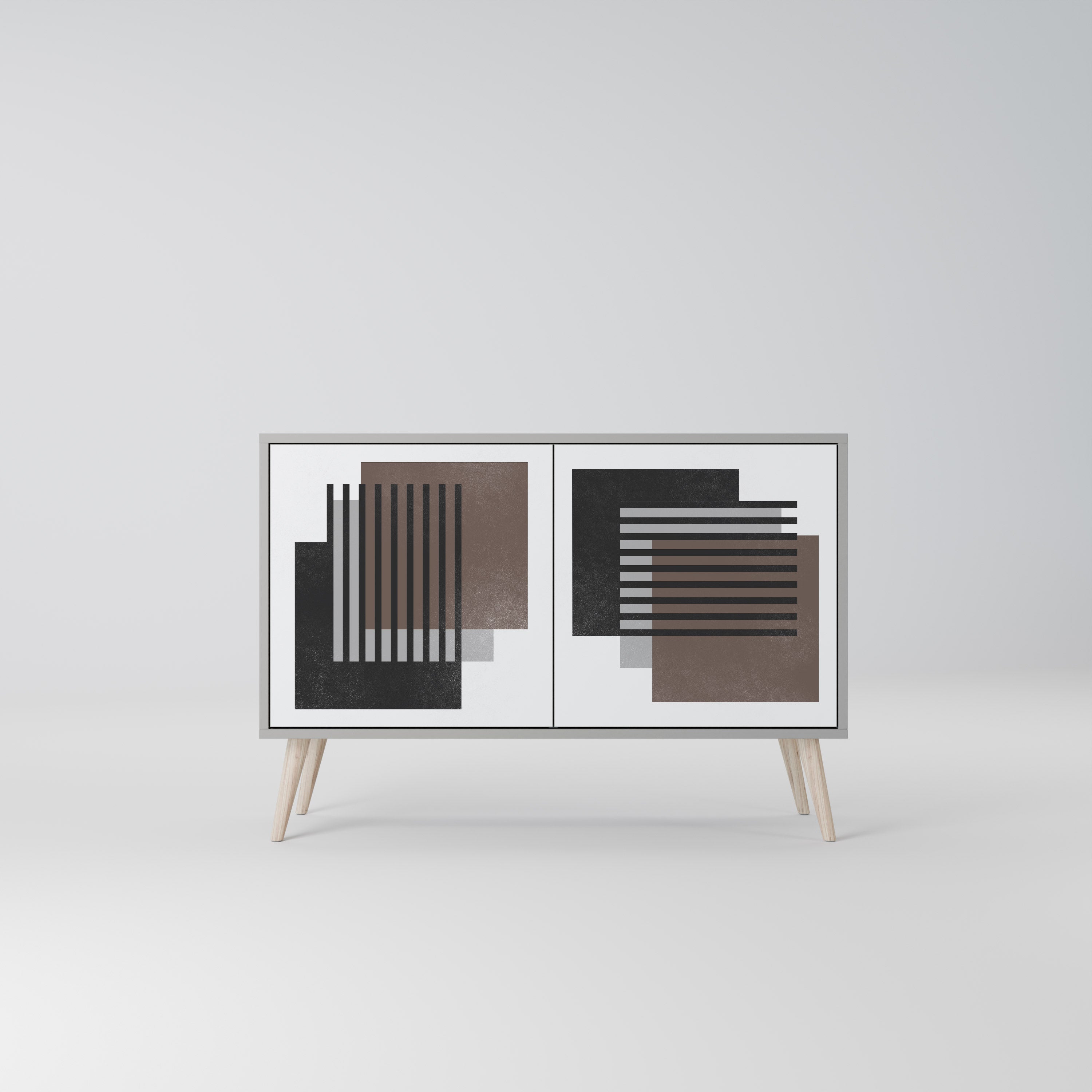 SHADOW SYNCHRONY Komoda 2-drzwiowa korpus Szary
