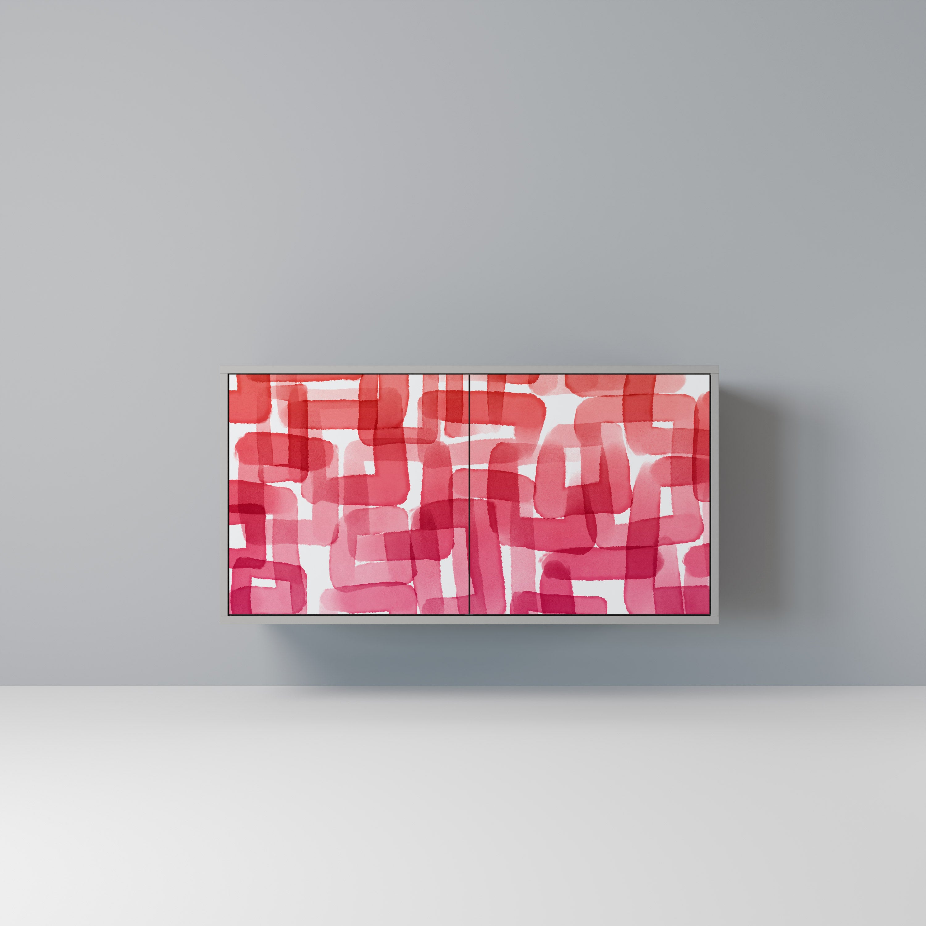 KALEIDOSCOPIC CUBISM Komoda 2-drzwiowa korpus Szary