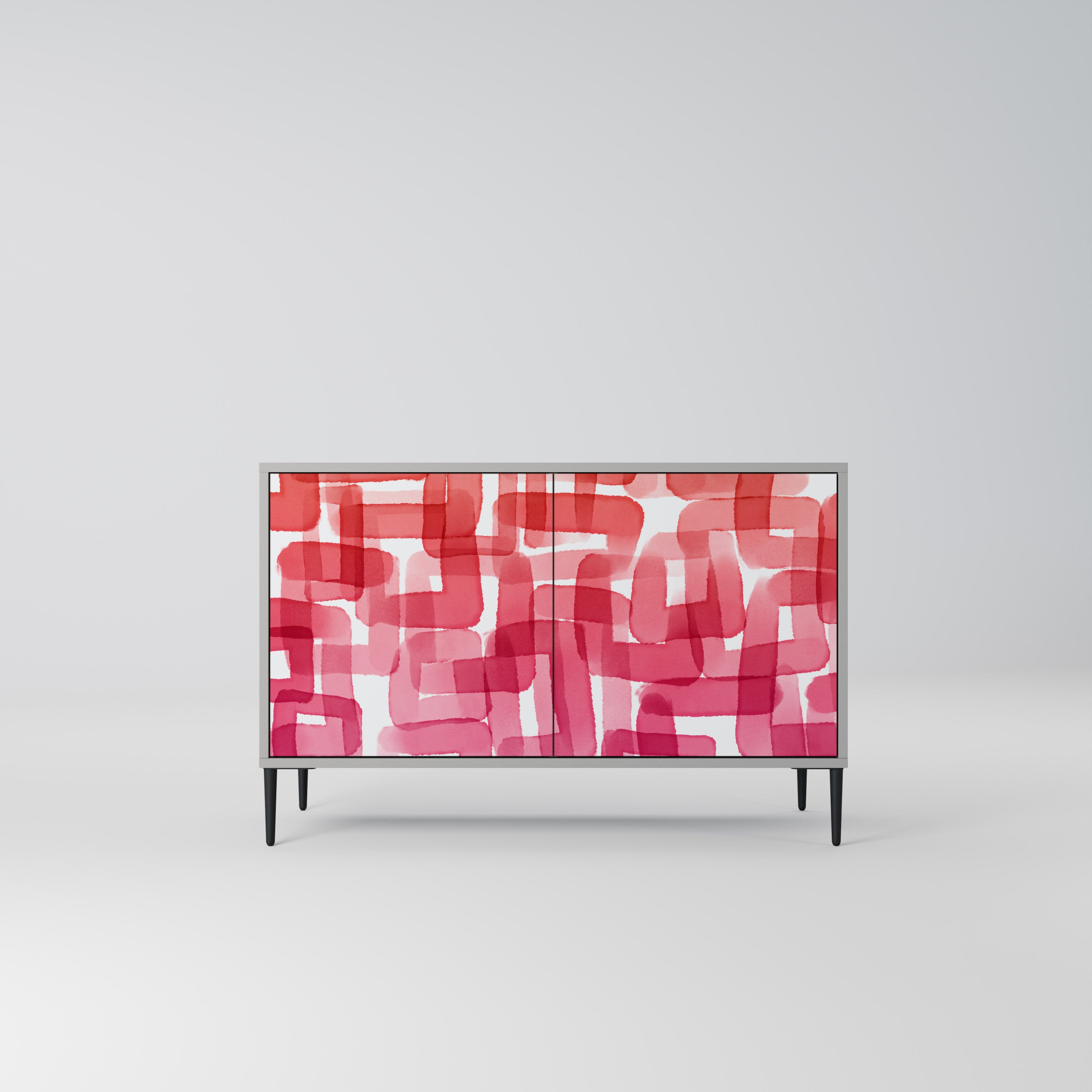KALEIDOSCOPIC CUBISM Komoda 2-drzwiowa korpus Szary