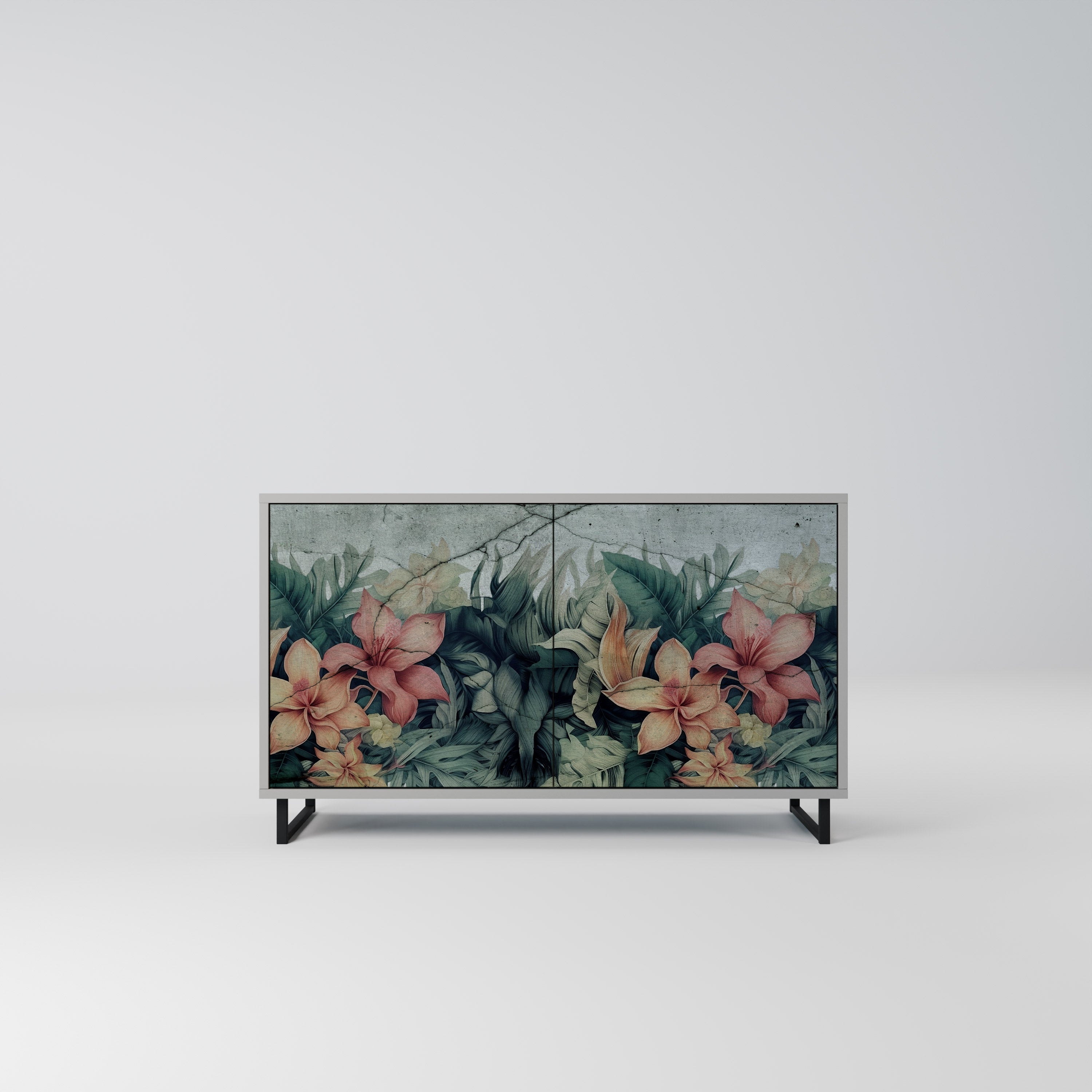 HEAVENLY BLOOM Komoda 2-drzwiowa korpus Szary